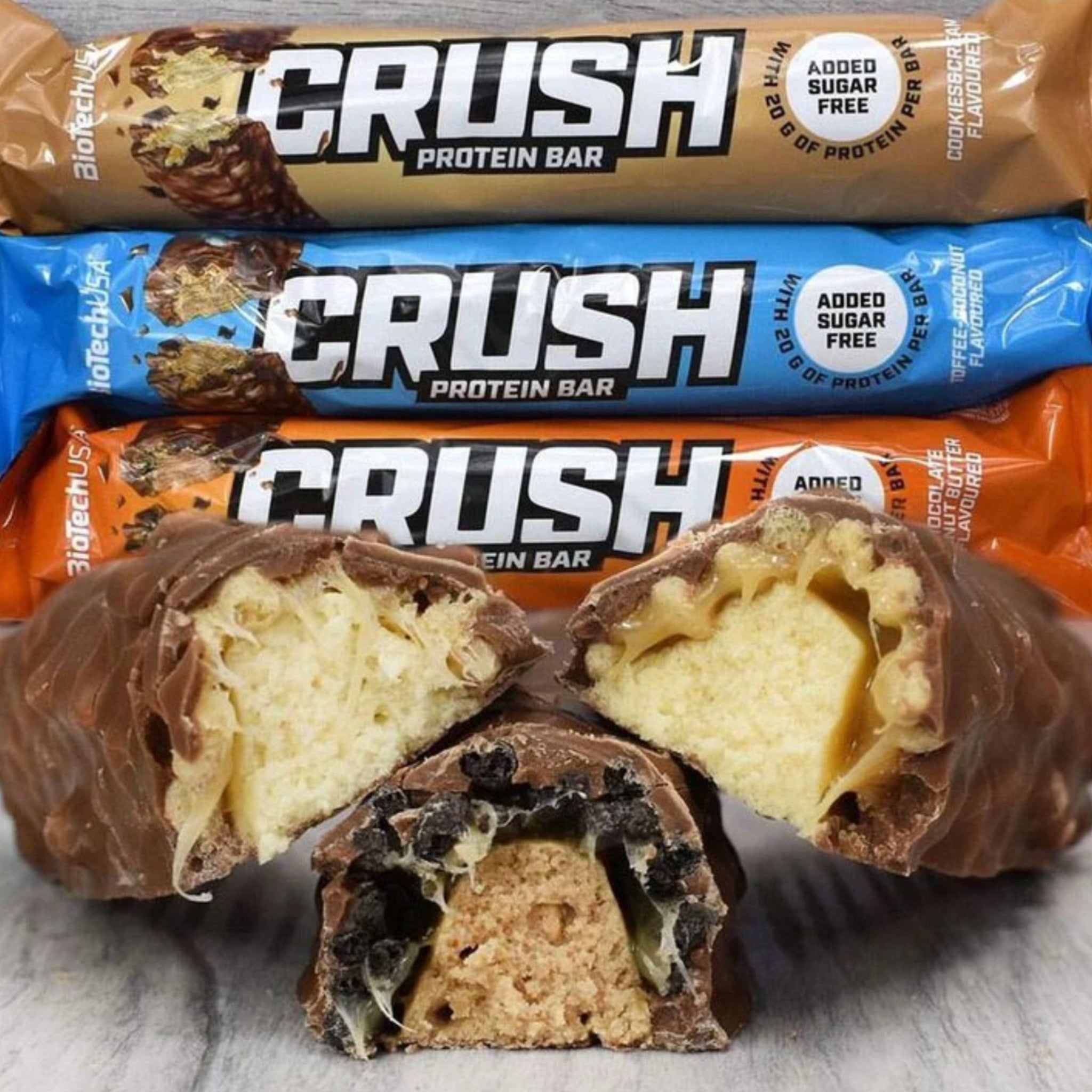 Protein Riegel Crush Cookies & Cream 12 x 64g