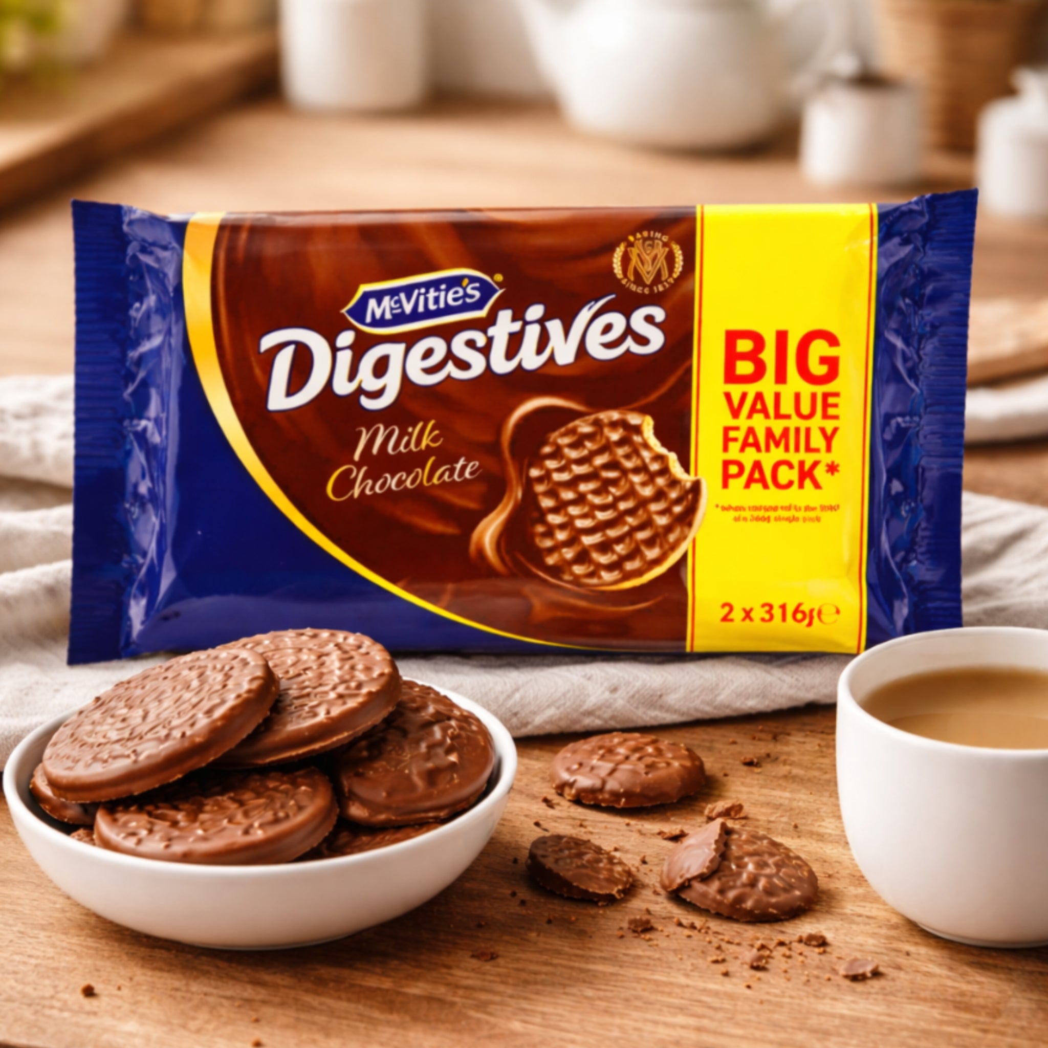 Digestives Milk Chocolate Doppelpack 2er Pack - 632g