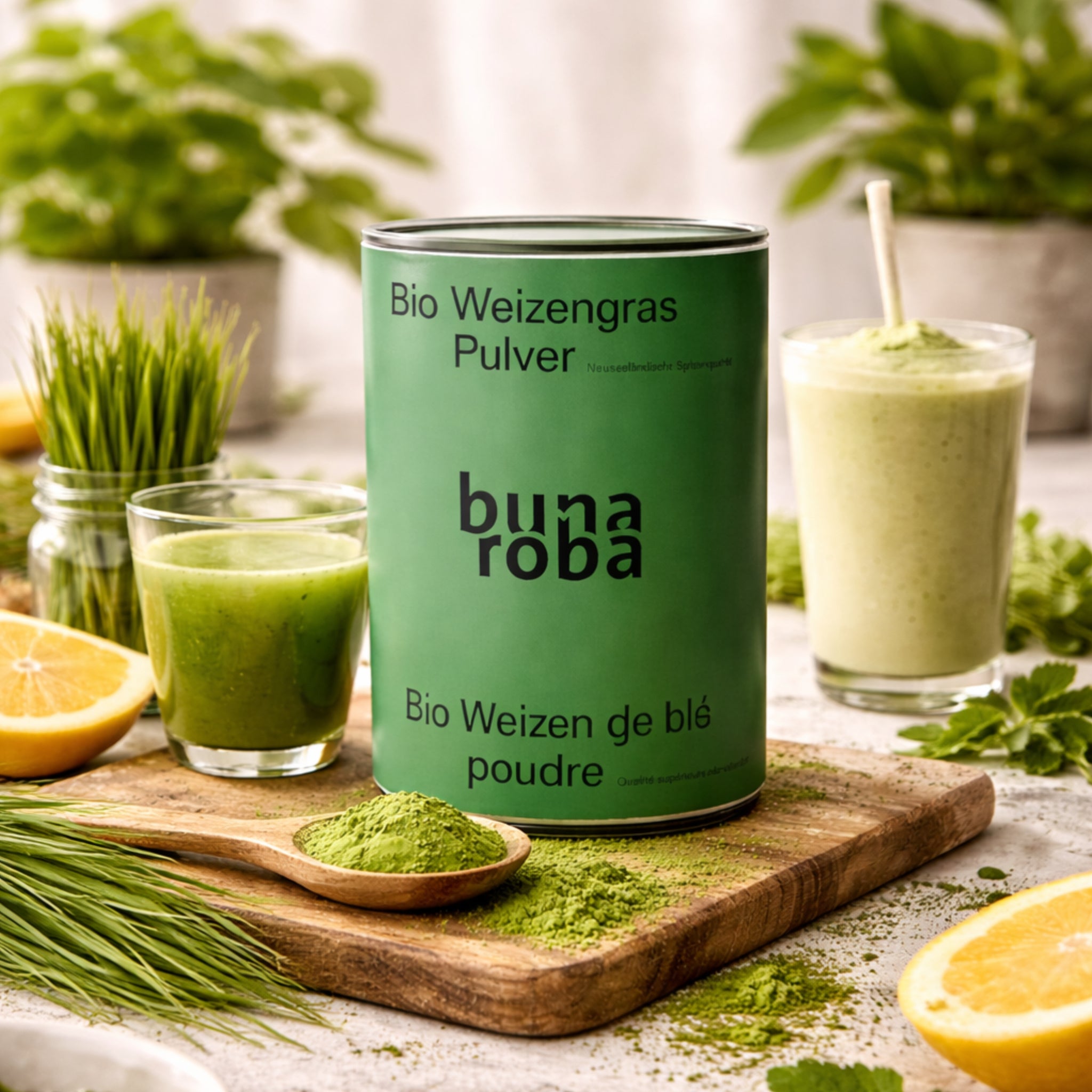 Poudre d'herbe de blé biologique 125 g