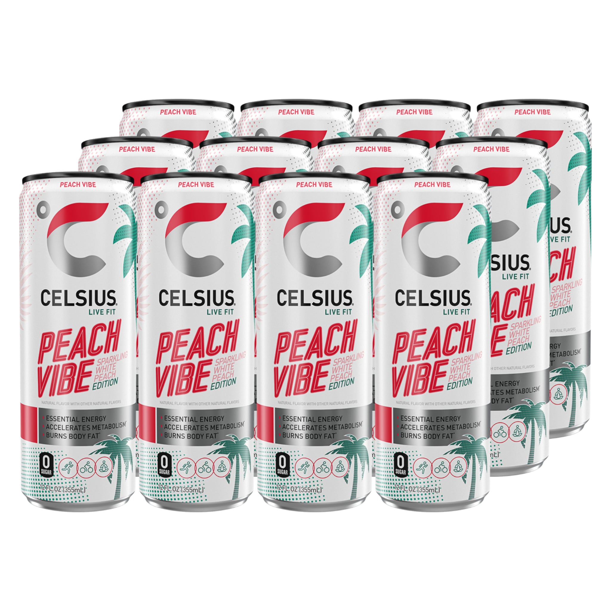 Boisson énergisante Peach Vibe 24 x 355 ml