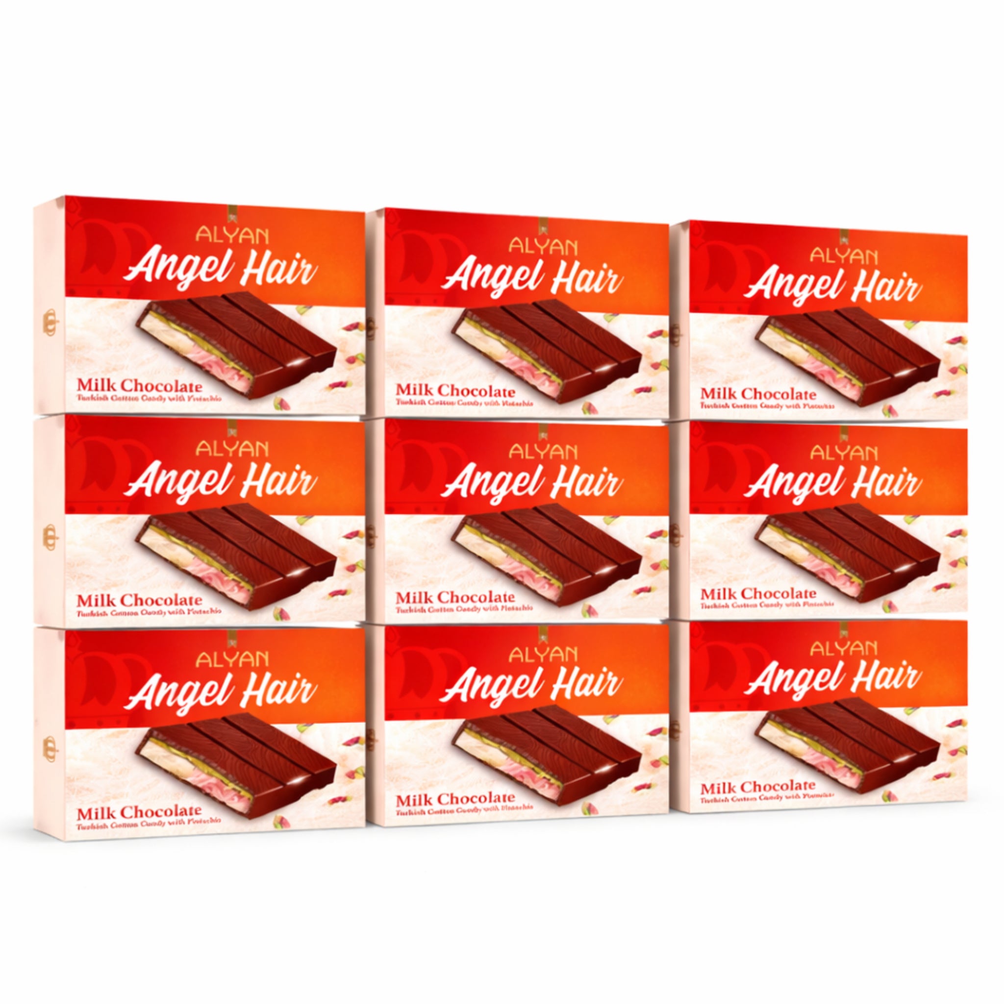 Dubai Style Milchschokolade - Zuckerwatte und Pistaziencreme 12 x 80g