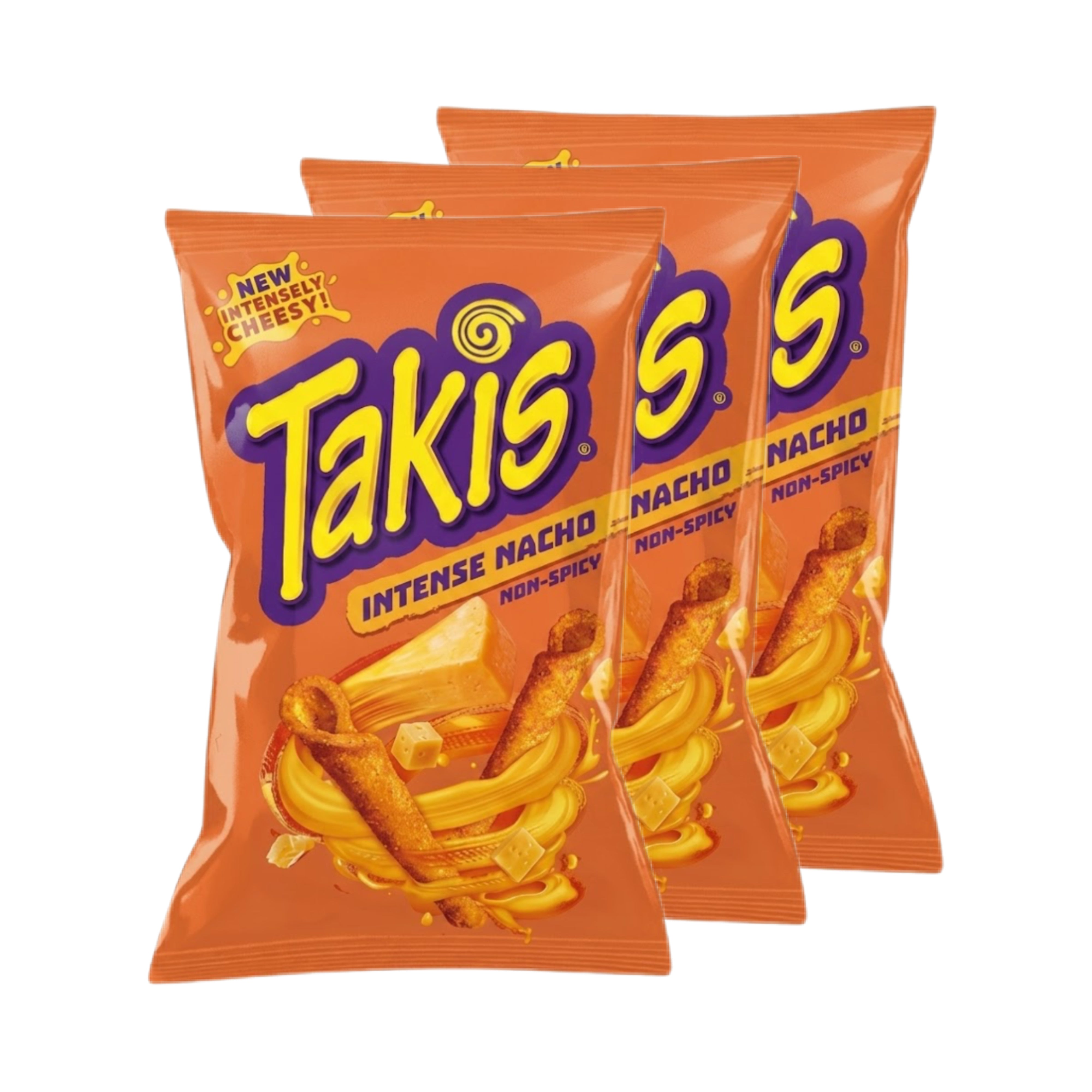 Takis Intense Nacho Chips 3 x 100g