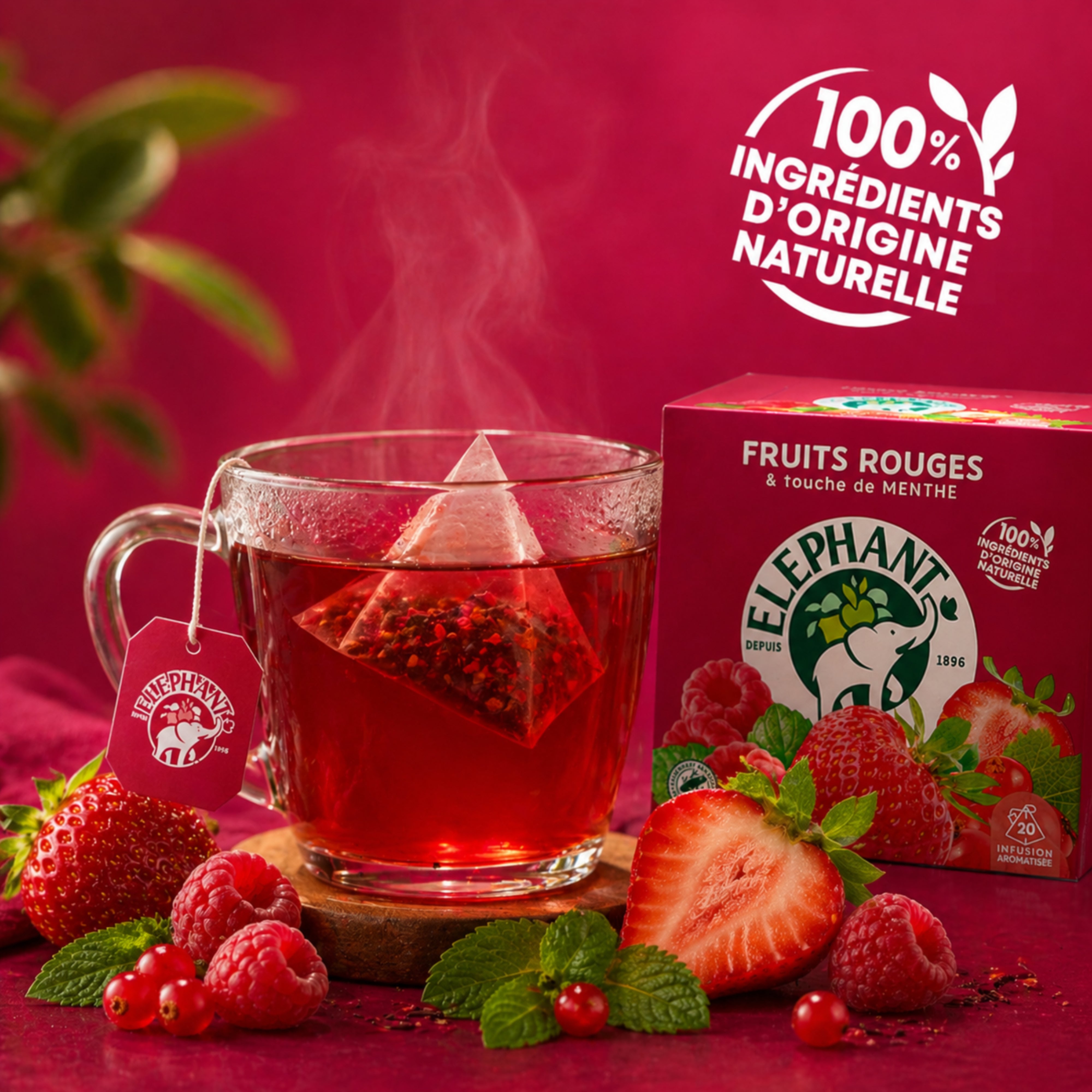 Tee Infusion Rote Früchte - 20 Beutel