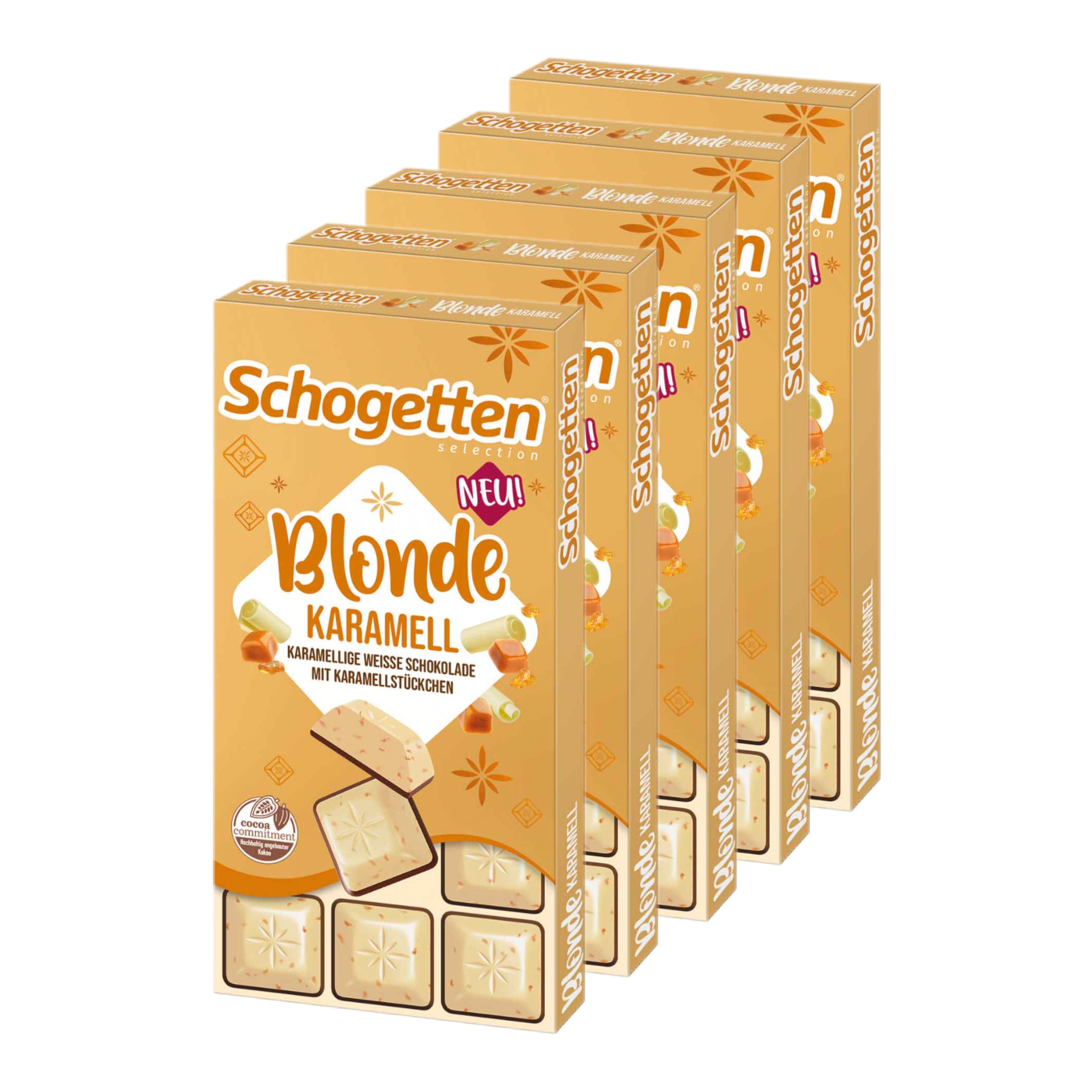 Schogetten Blonde Karamell 5 x 100g