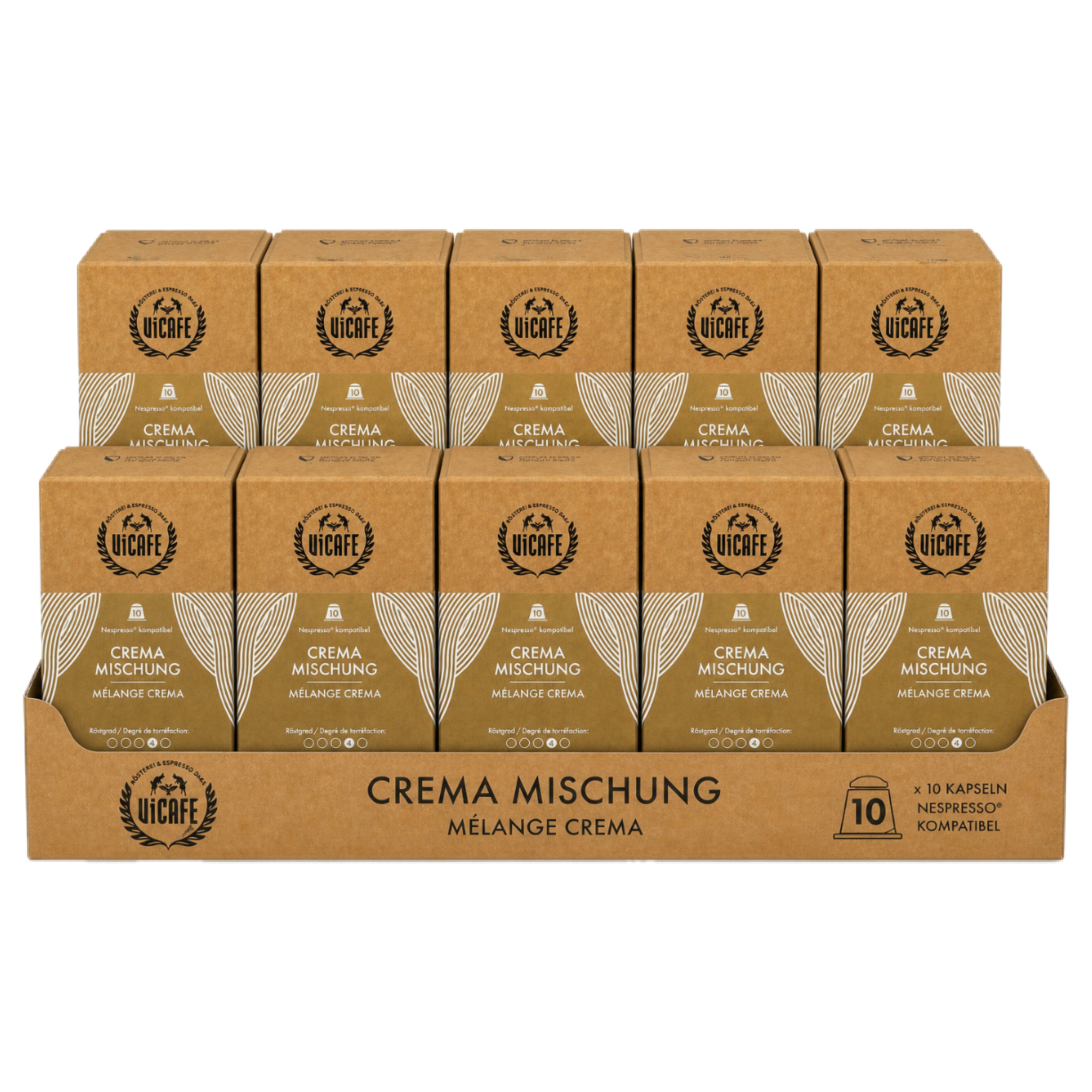 Kaffeekapseln ViCAFE Crema - 10 x 54g