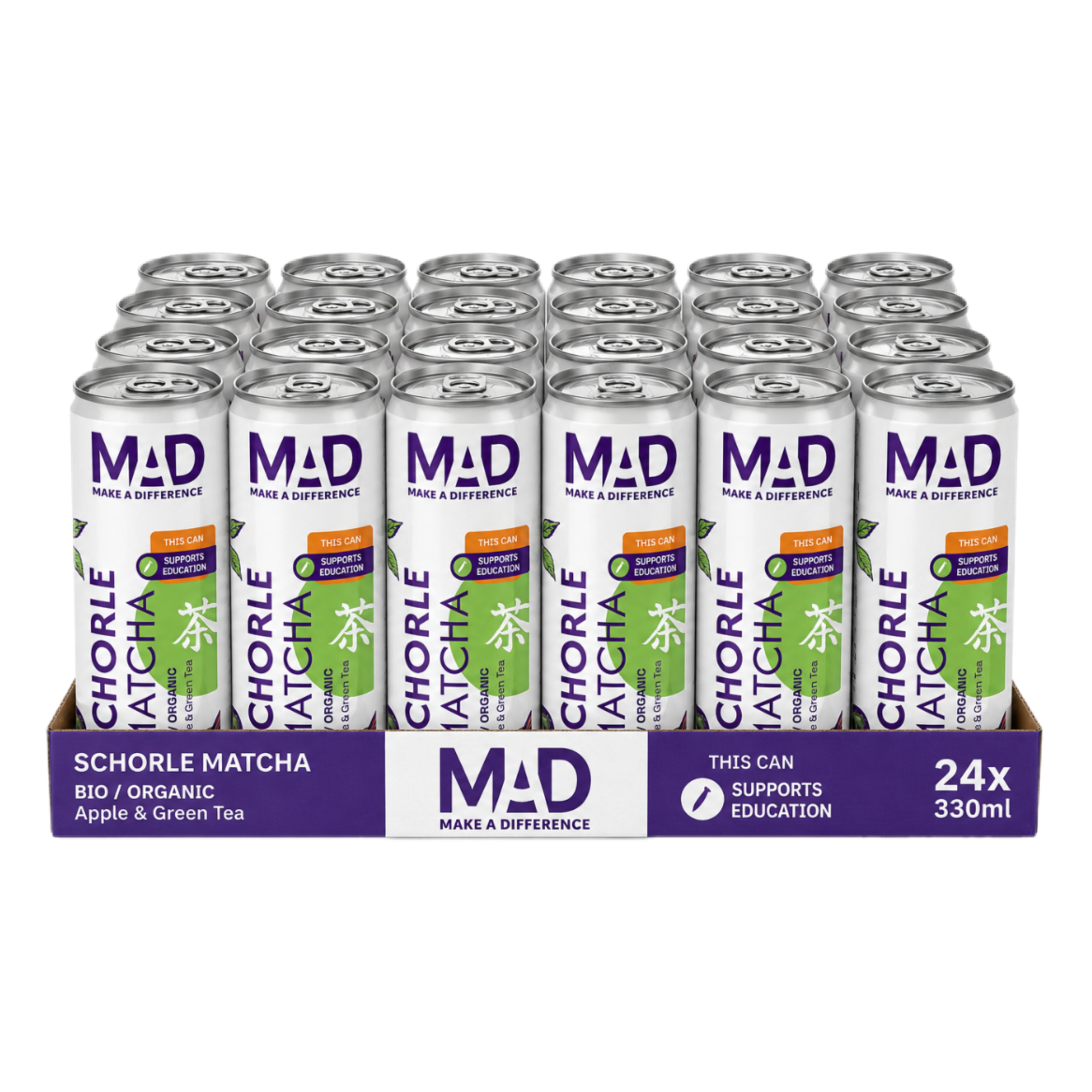 Spritzer au matcha - Pomme et thé vert bio 24 x 330 ml