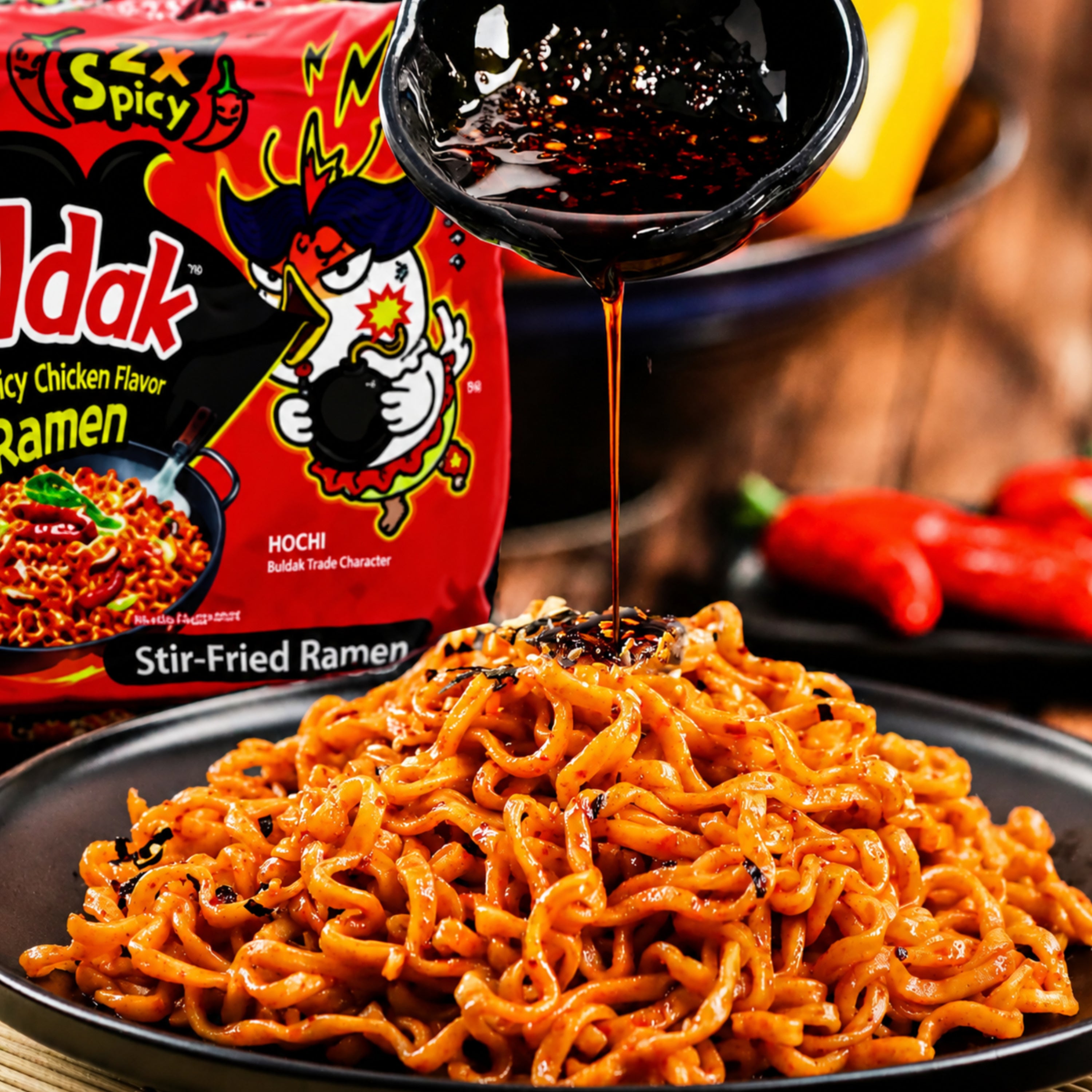 Ramen - Buldak Hot Chicken 2X Spicy 5er Pack - 700g