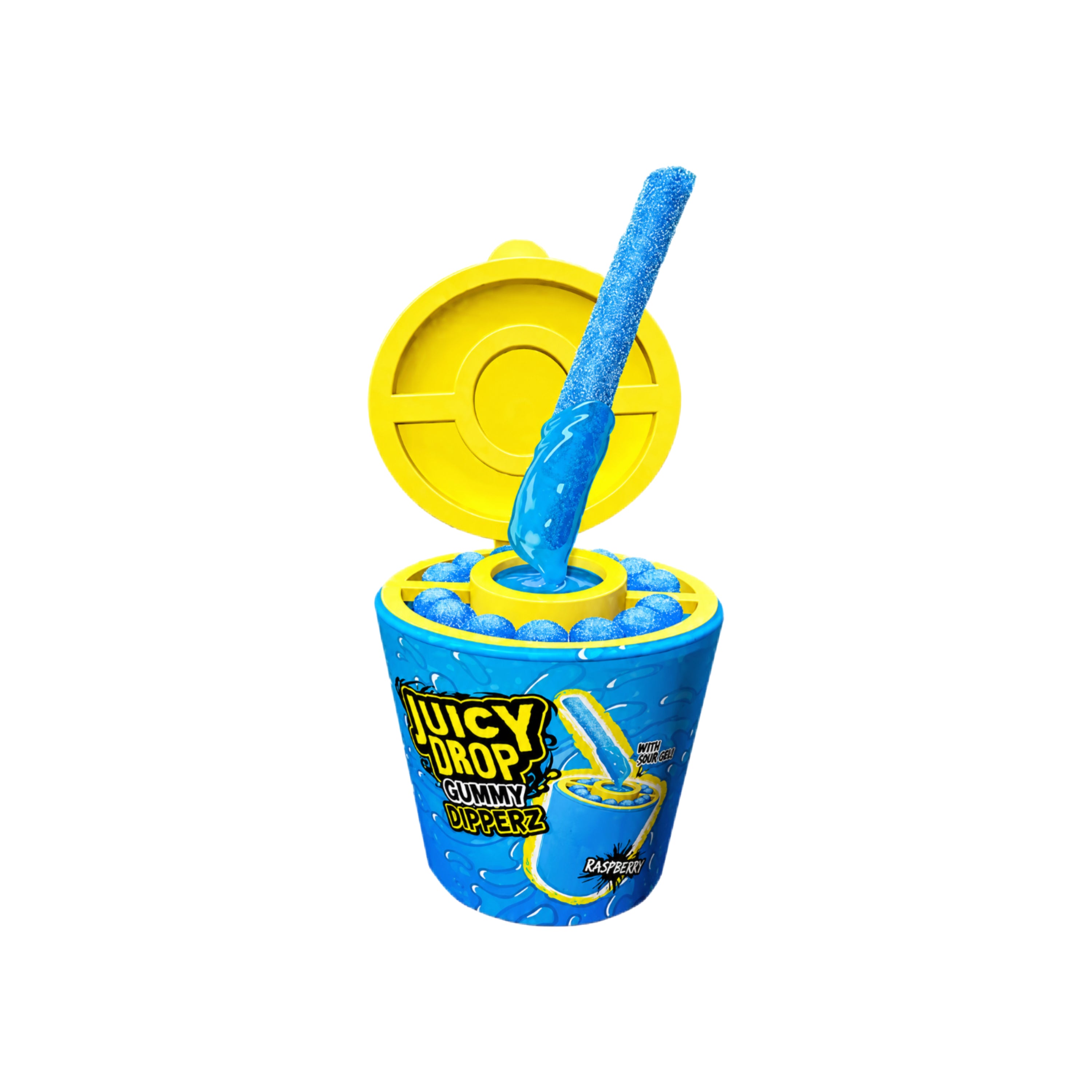 Juicy Drop Gummy Dipperz - Raspberry 96g
