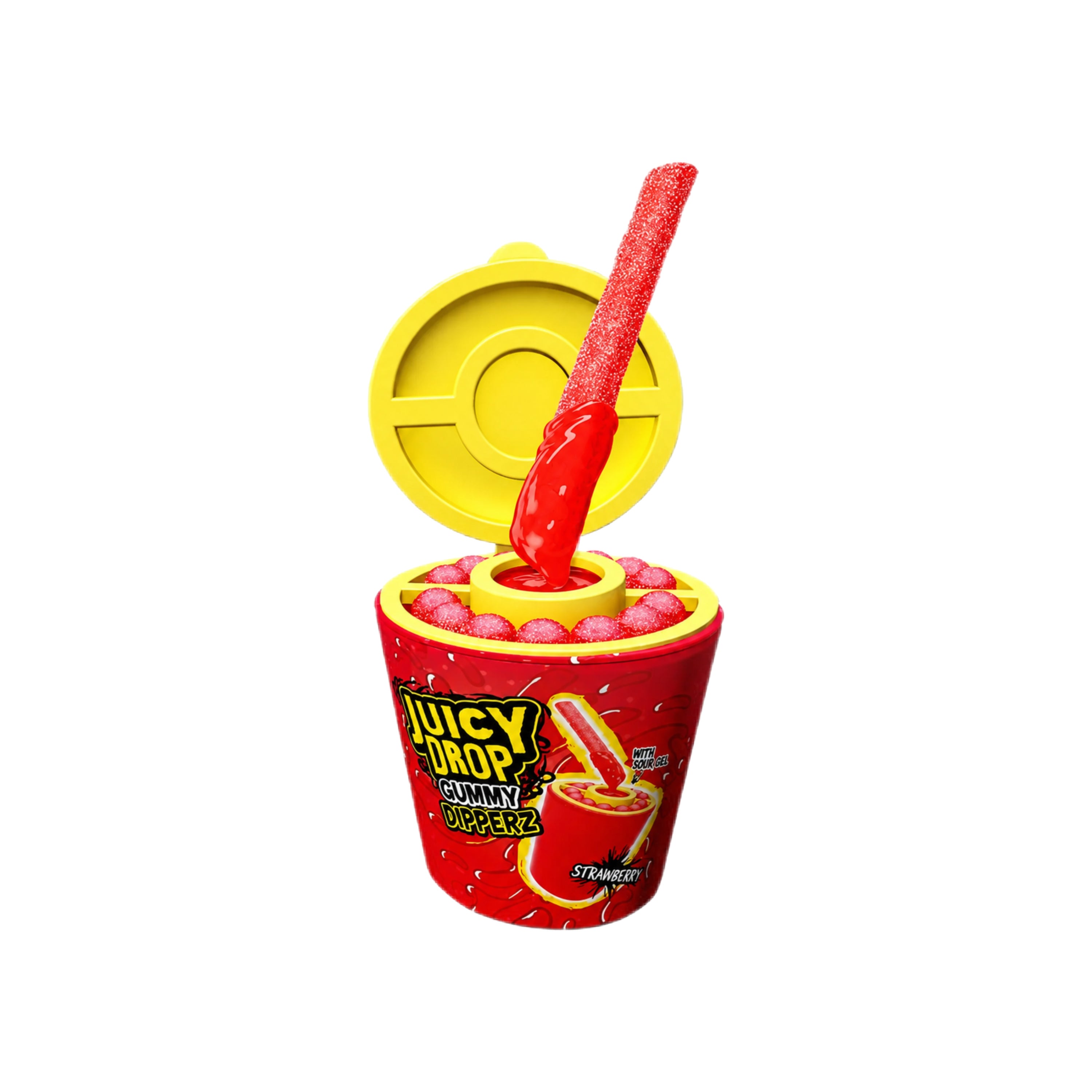 Juicy Drop Gummy Dipperz - Strawberry 96g