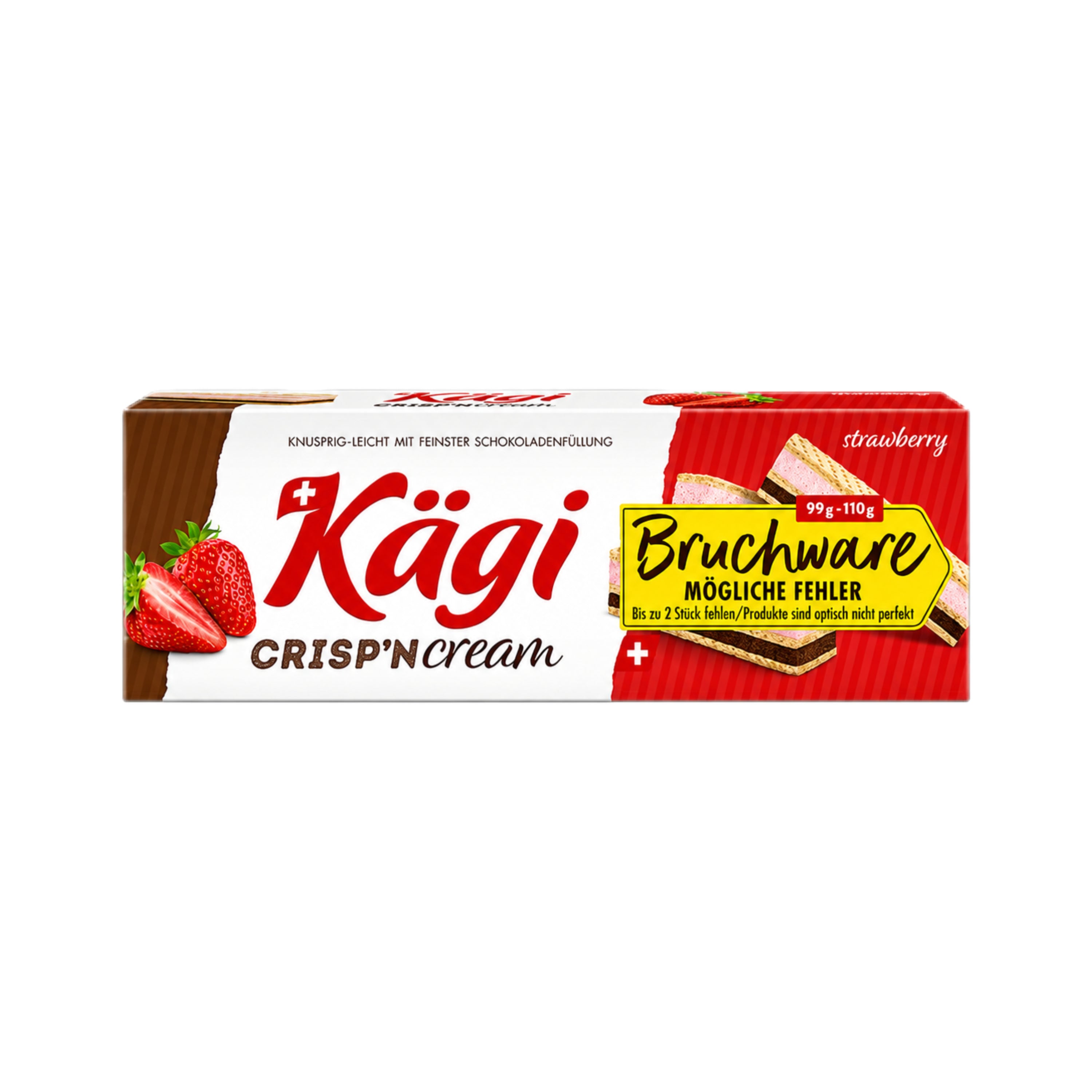 Kägi Crisp'n Cream - Strawberry 110g