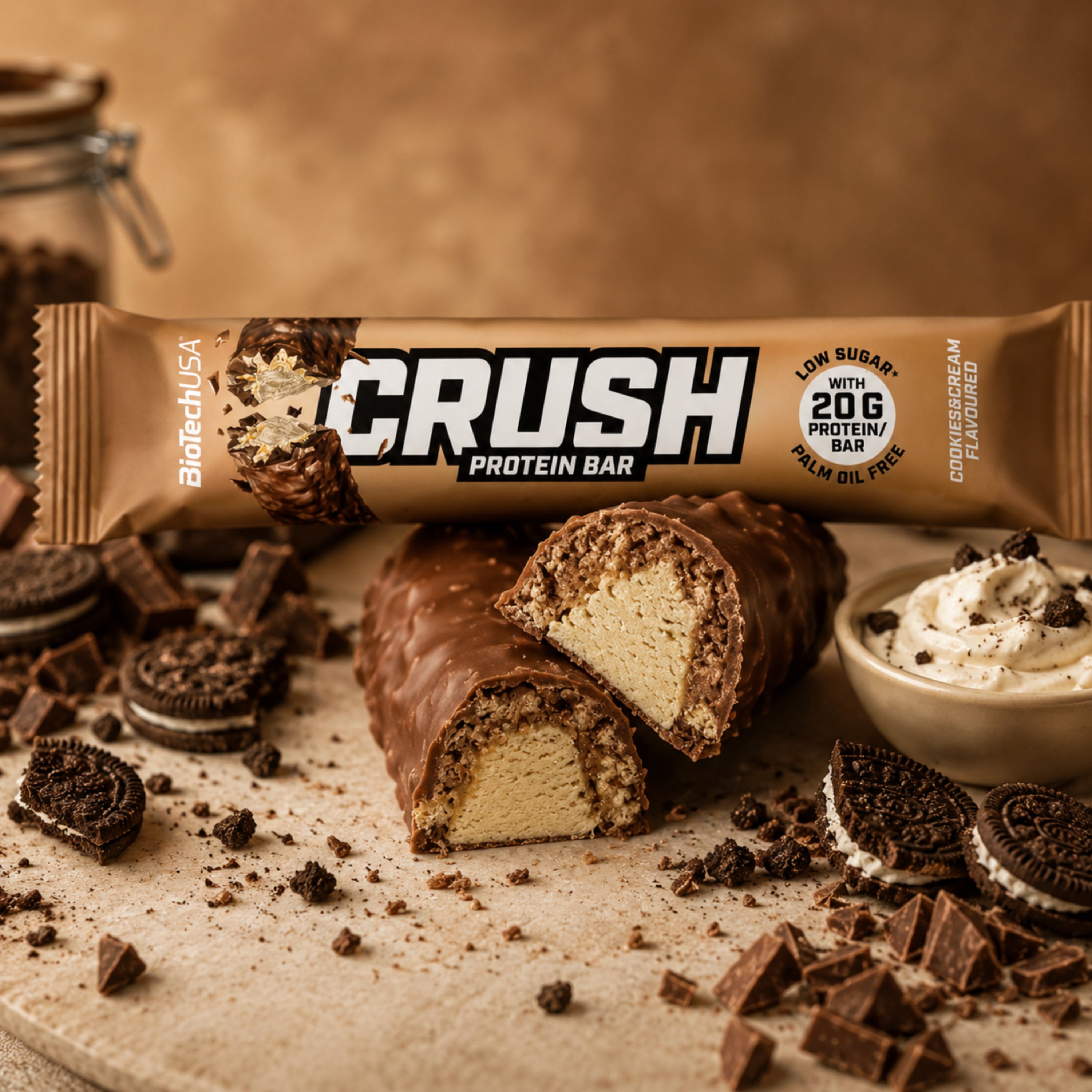 Protein Bar Crush Cookies & Cream 64g