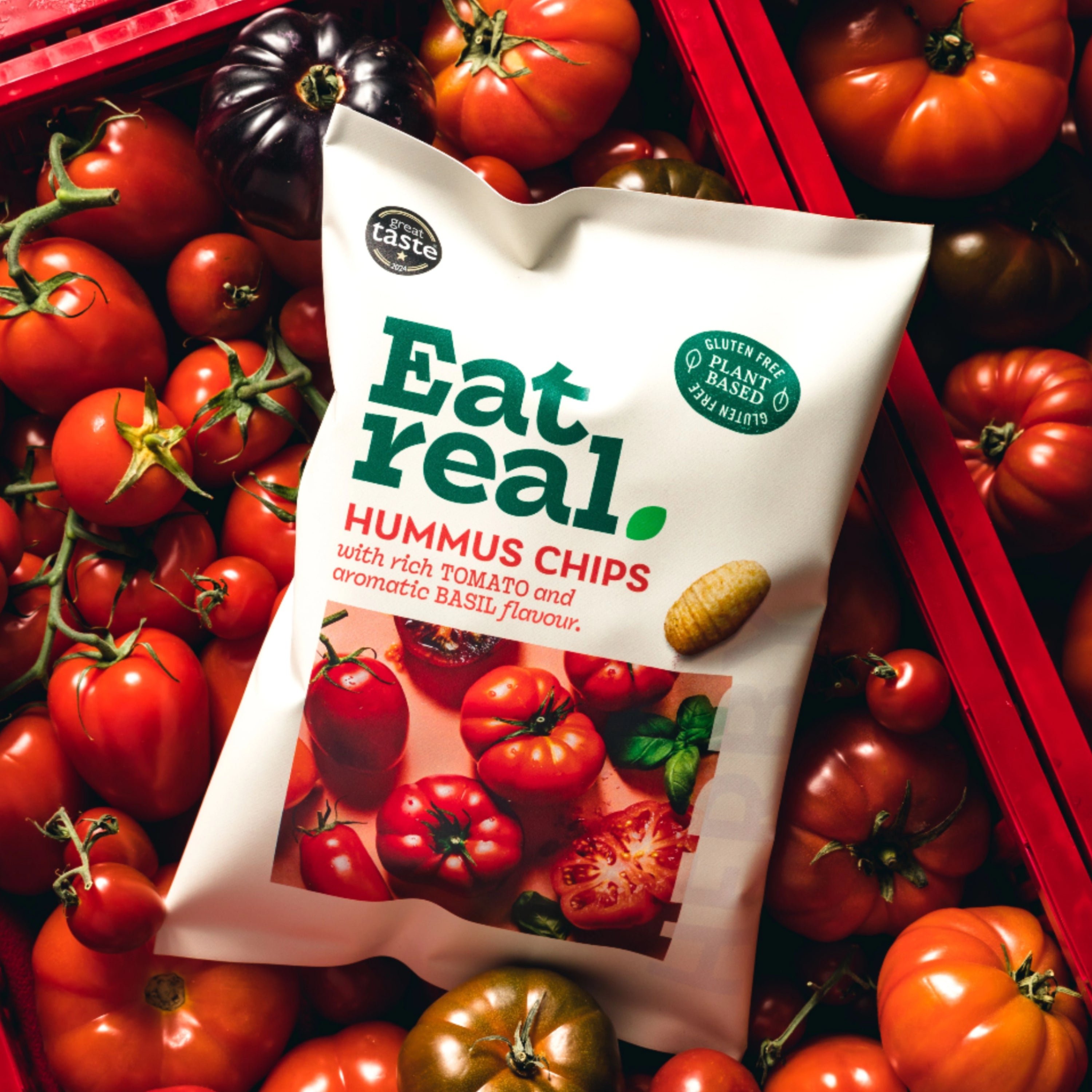 Hummus Chips Tomate Basilikum 110g