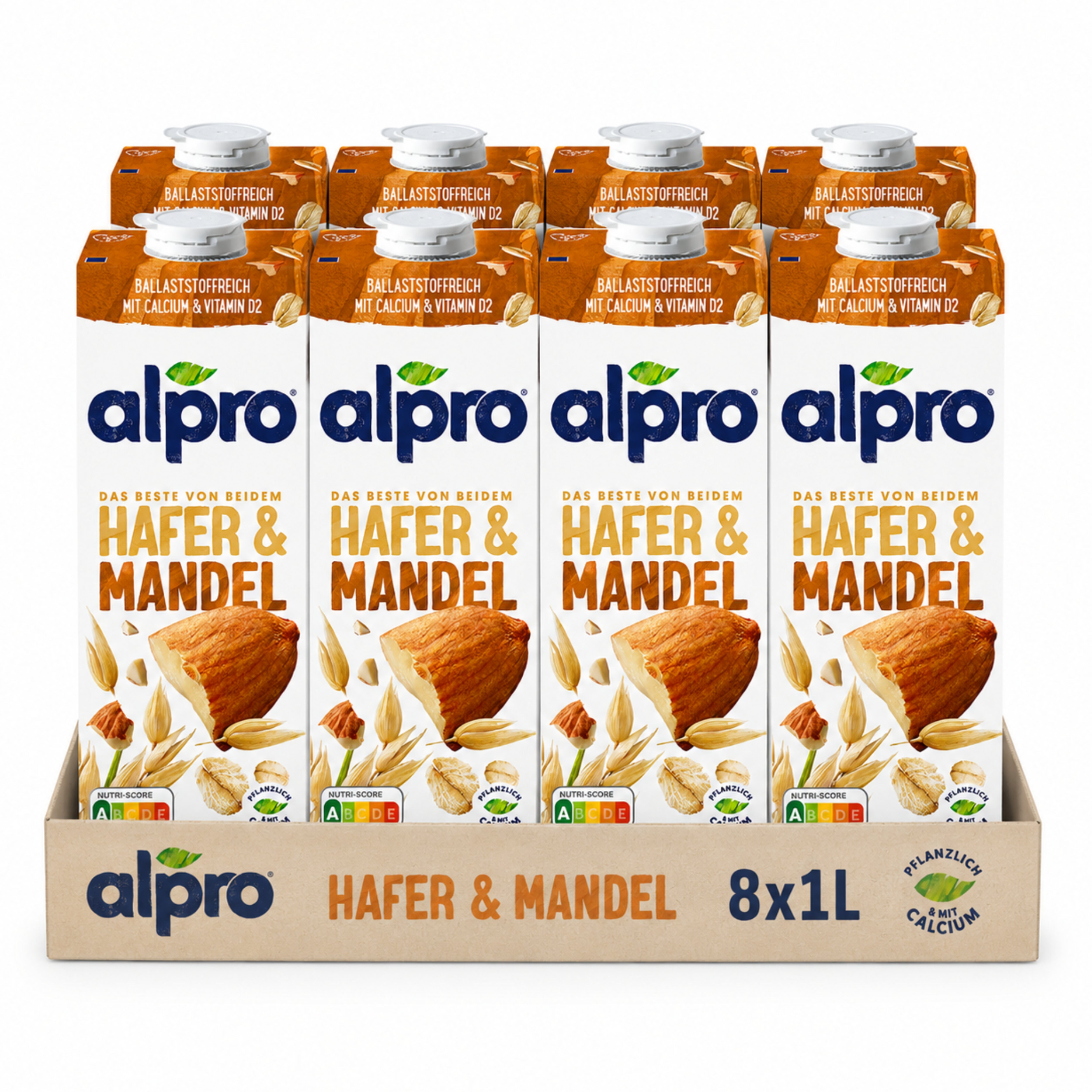 Alpro Hafer & Mandel Drink 8 x 1l