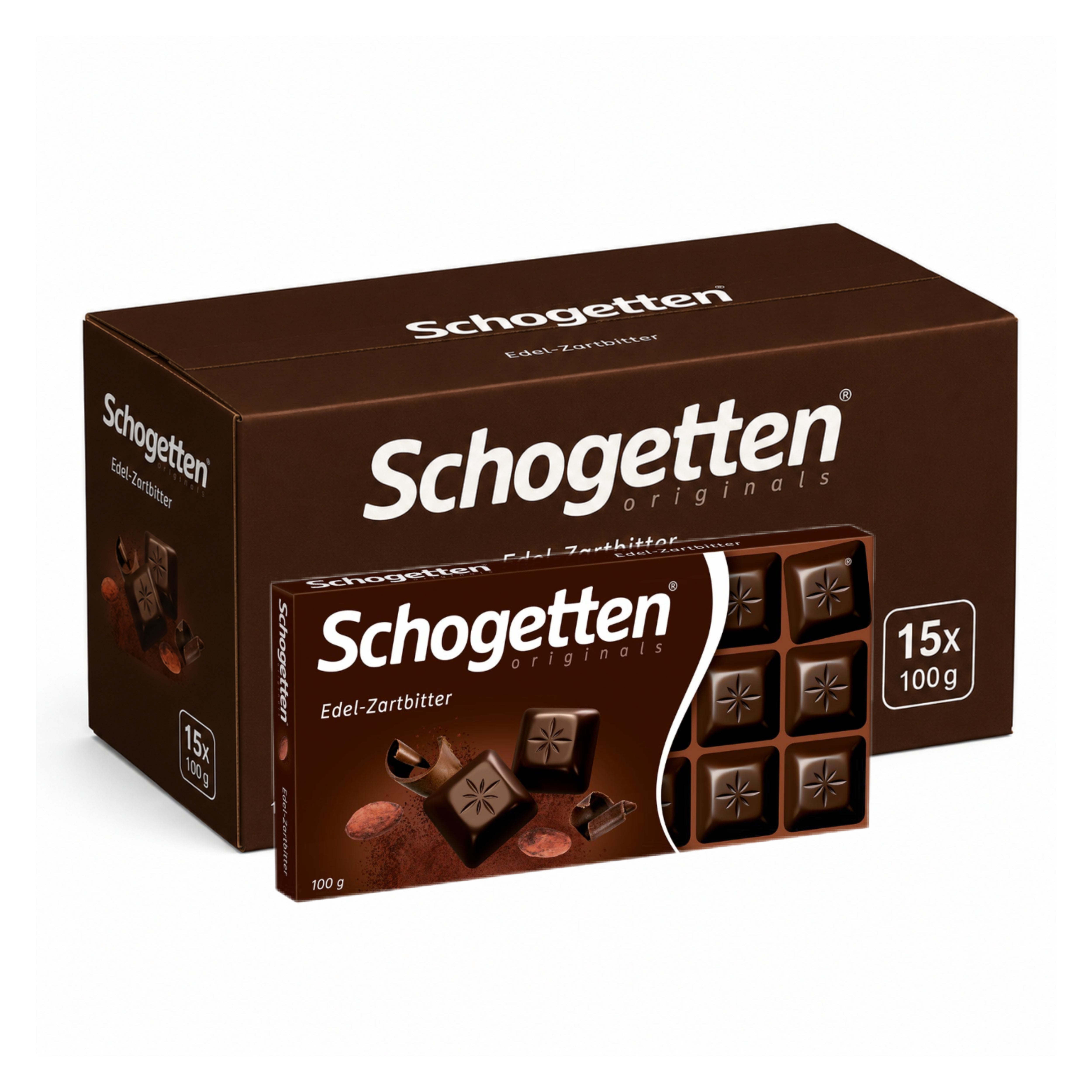 Schogetten Chocolat Noir Extra-Fin 15 x 100g