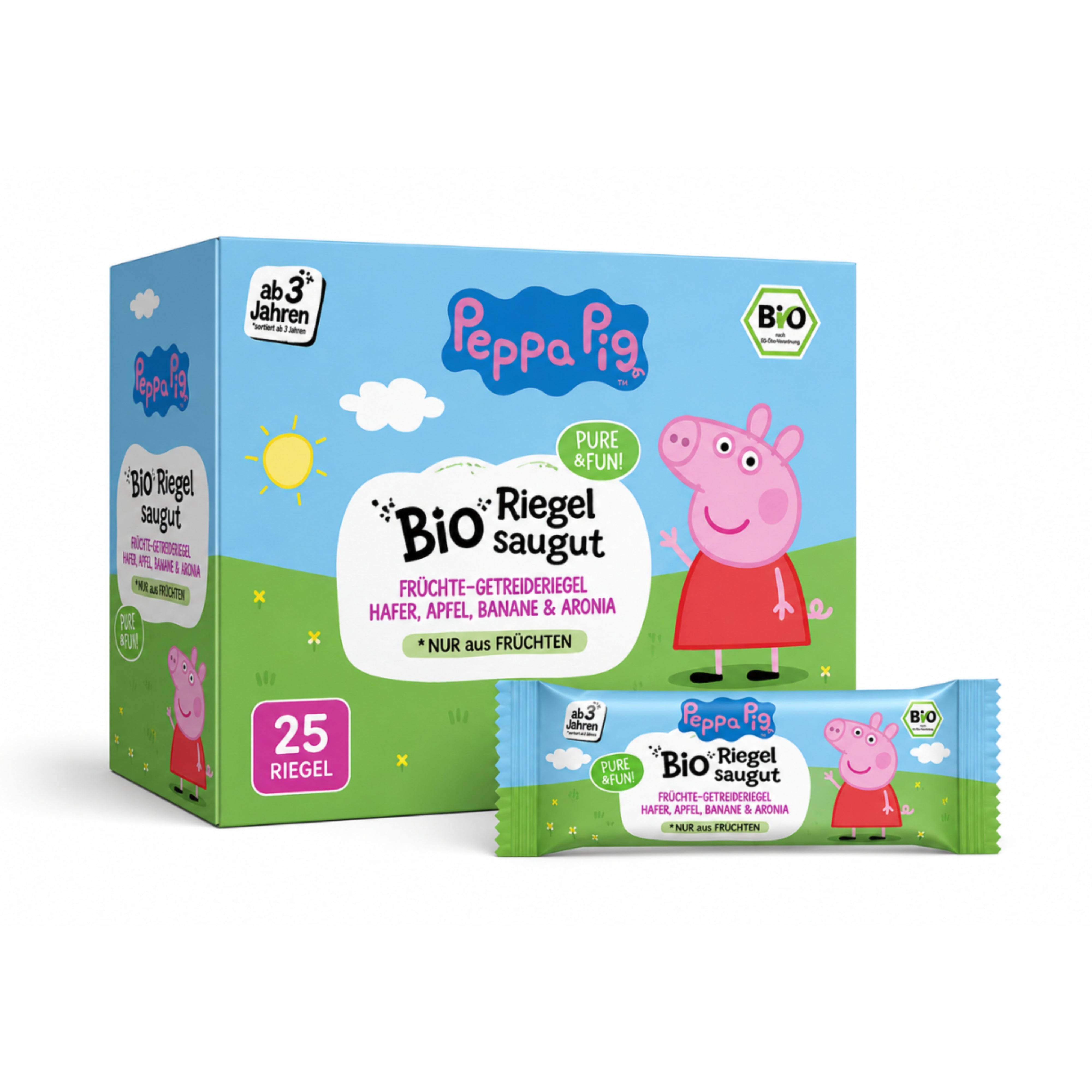 Fruchtriegel Peppa Pig Bio 25er Pack - 625g
