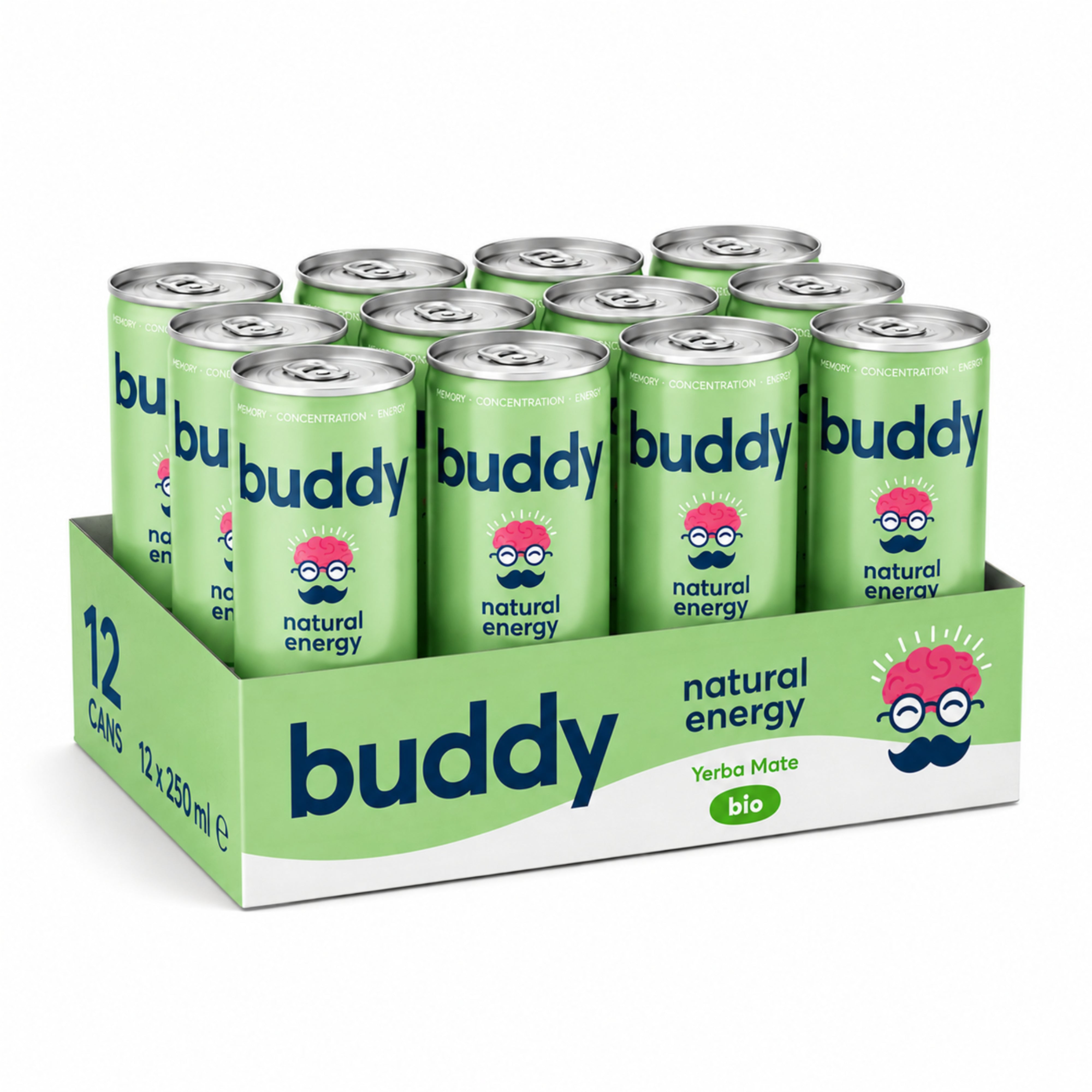 Natural Energy Drink - Yerba Mate Bio 12 x 250ml