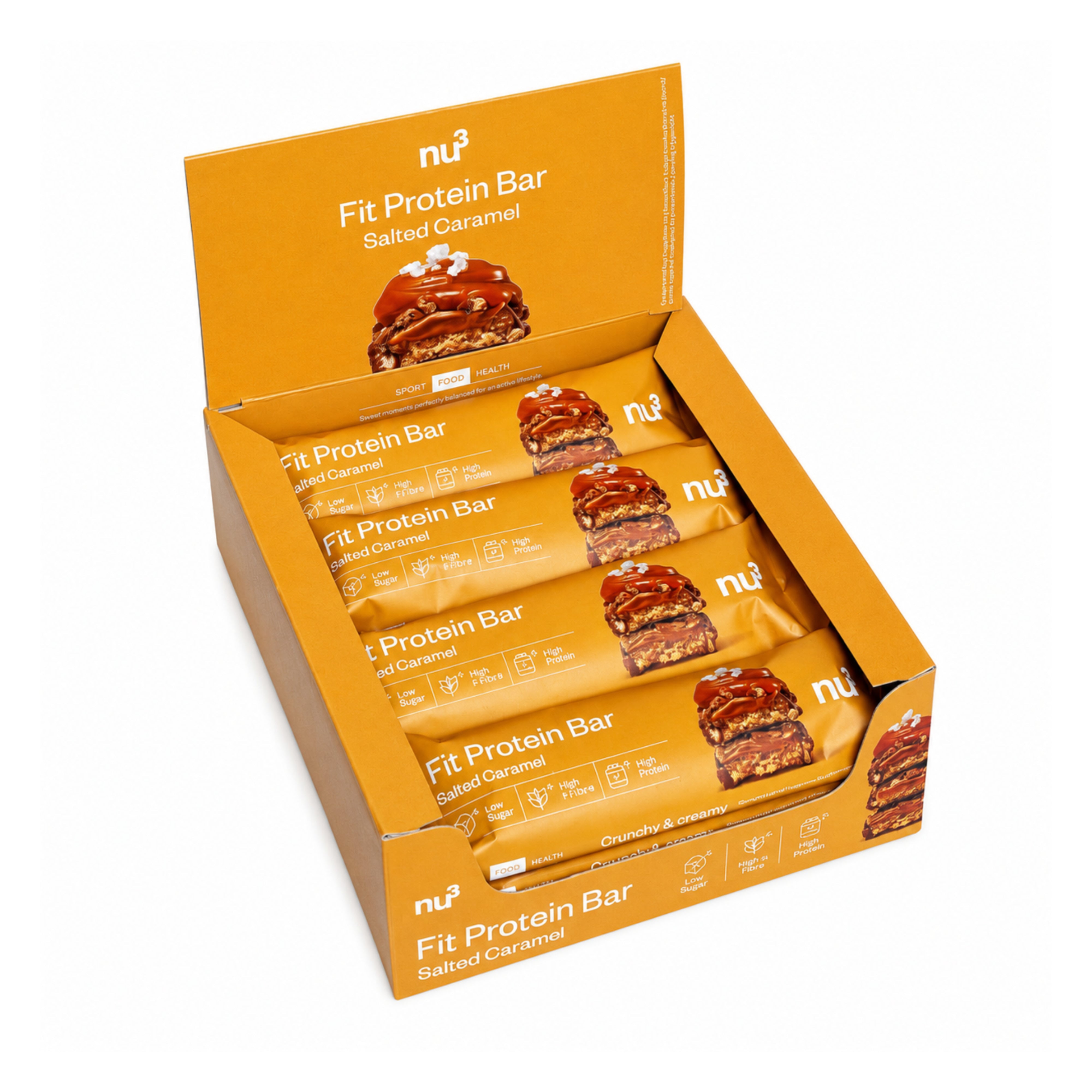 nu3 Fit Protein Bar Salted Caramel 12 x 55g