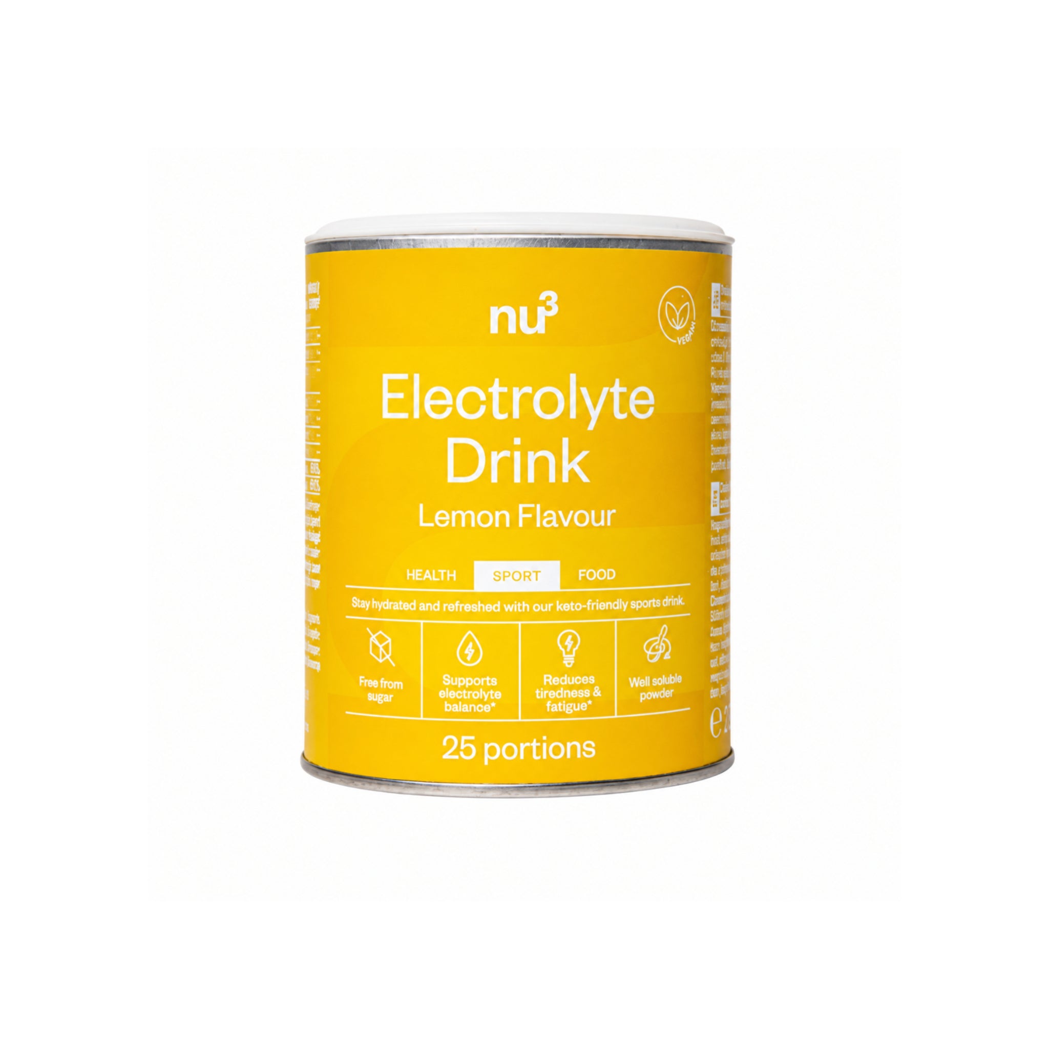 nu3 Elektrolyte Powder Lemon 250g