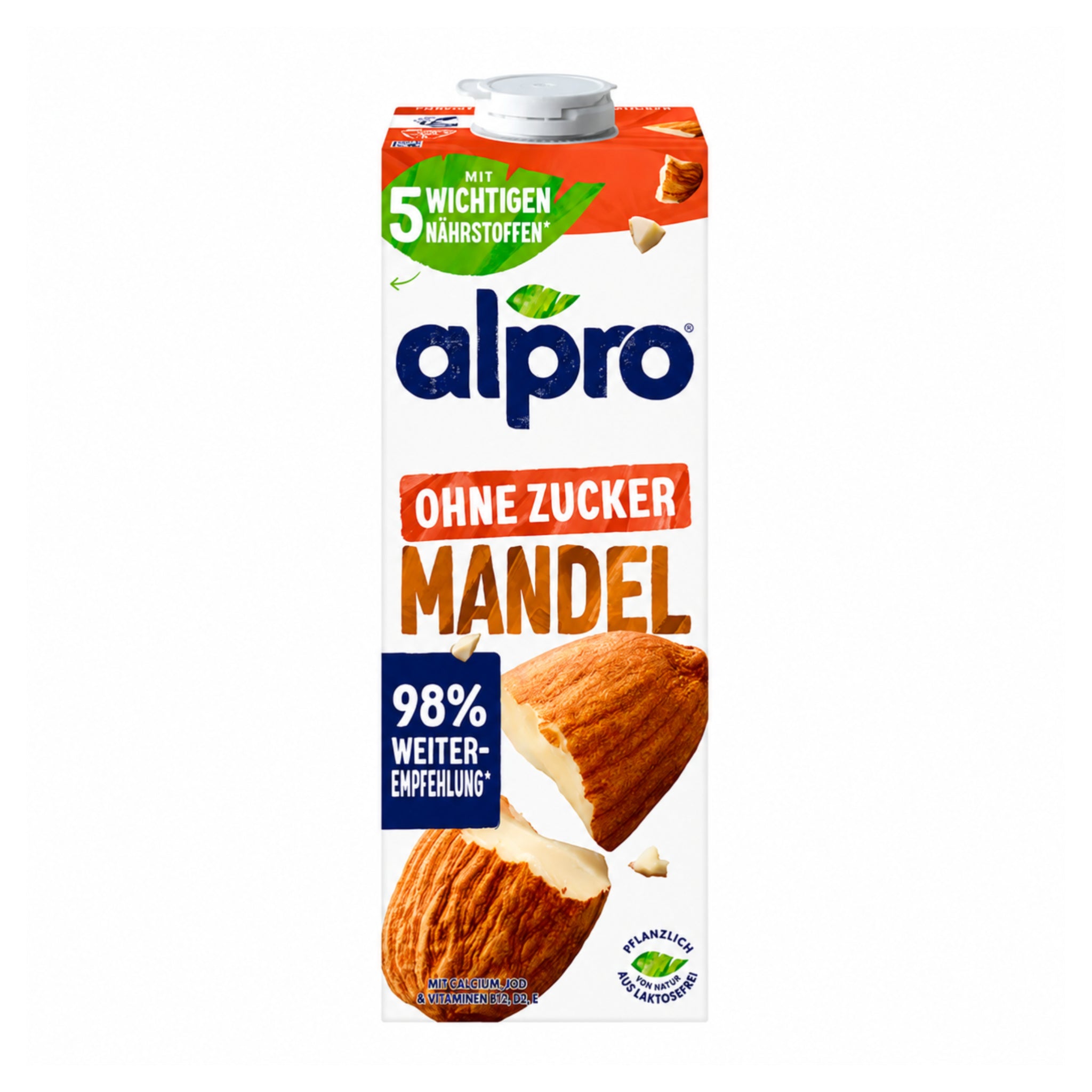Alpro Mandeldrink ohne Zucker 1l