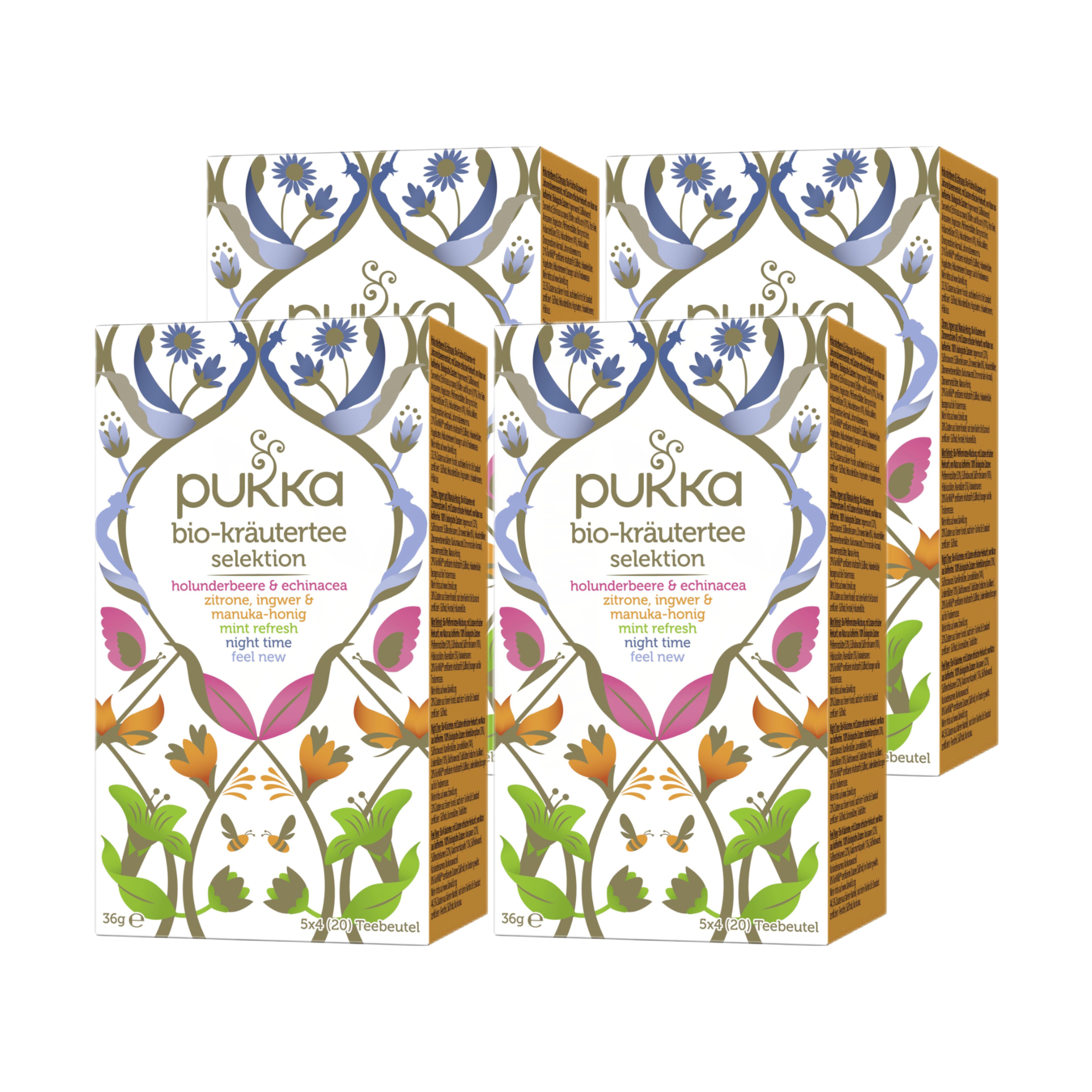 Pukka Kräutertee Selektion Bio - 4 x 20 Beutel