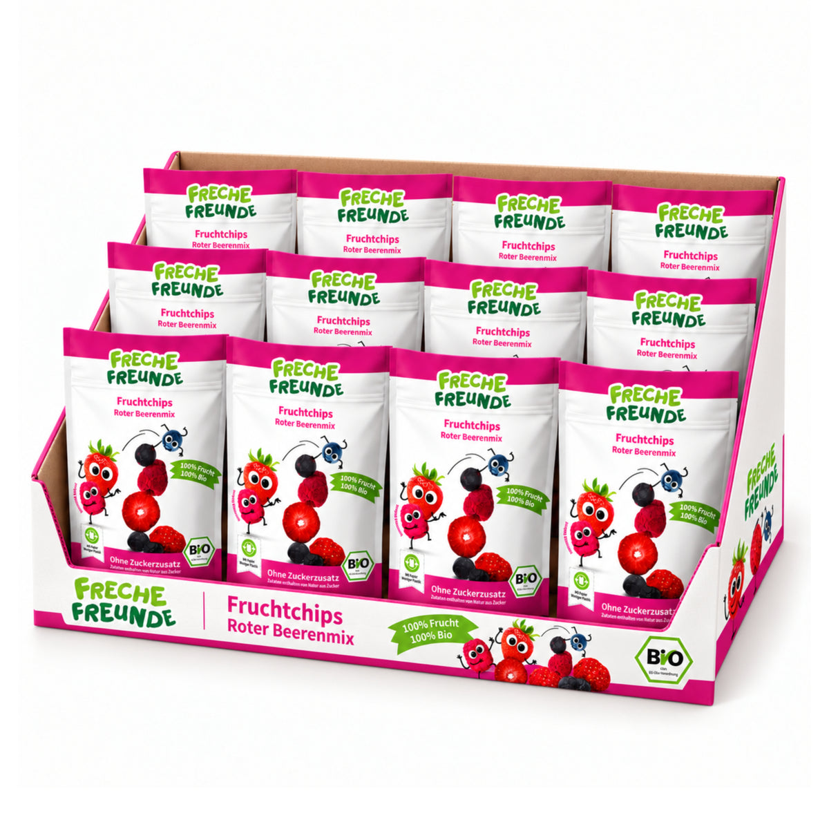 Fruchtchips Roter Beerenmix 12 x 10g