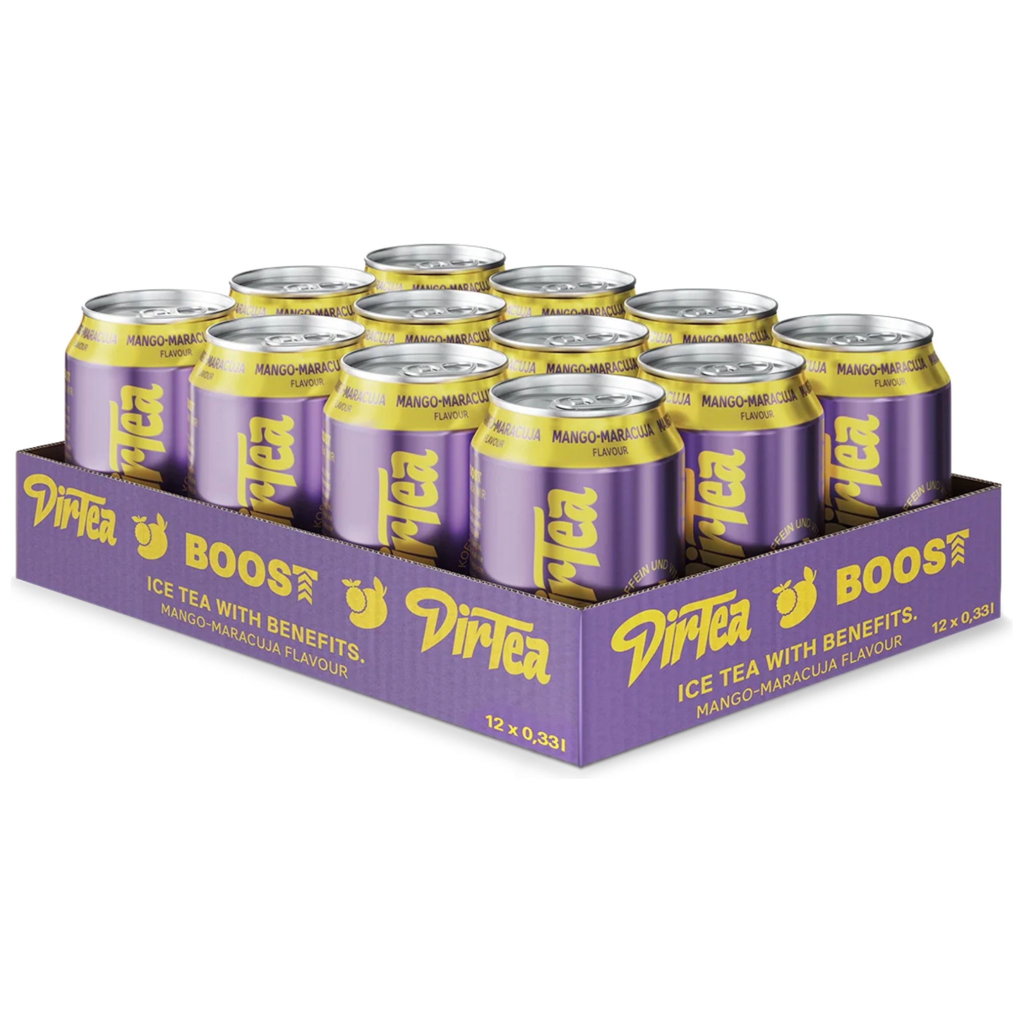 DirTea Boost Mangue-Fruit de la Passion 12 x 330 ml