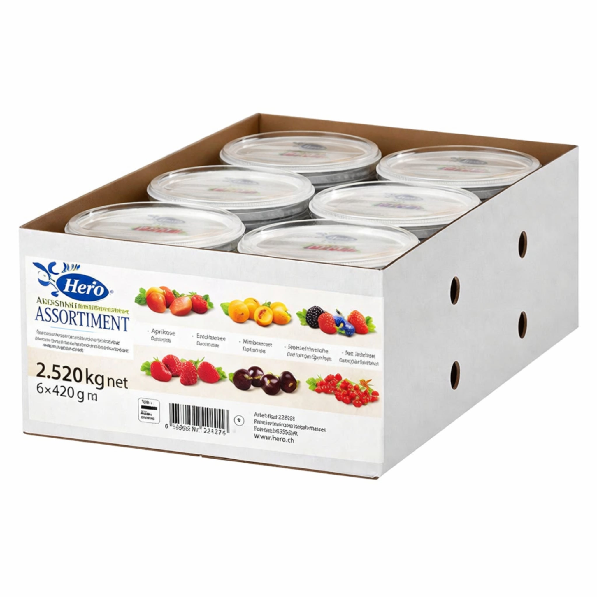 Hero Konfitüre Delicia assortiert 6 x 420g