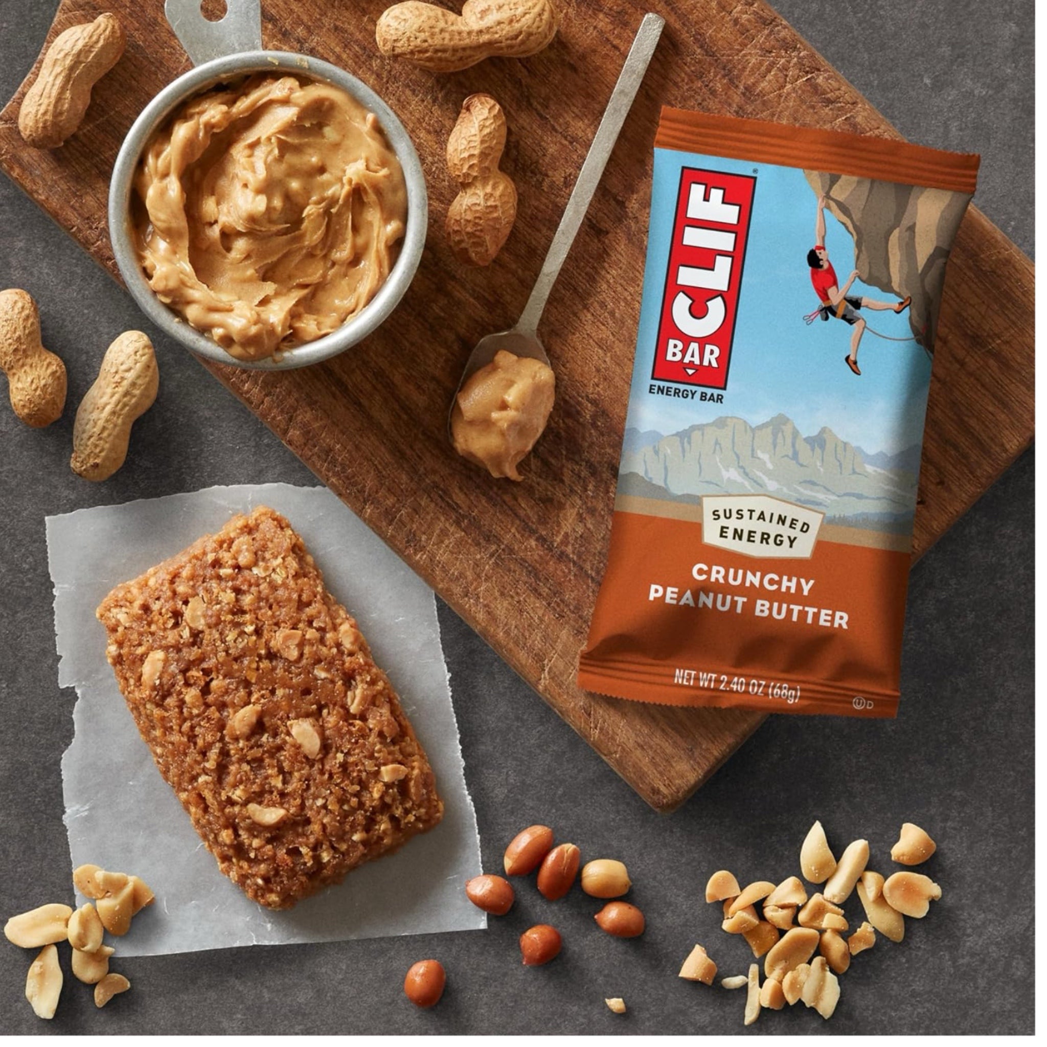 CLIF Bar Crunchy Peanut Butter 3-Pack - 204g
