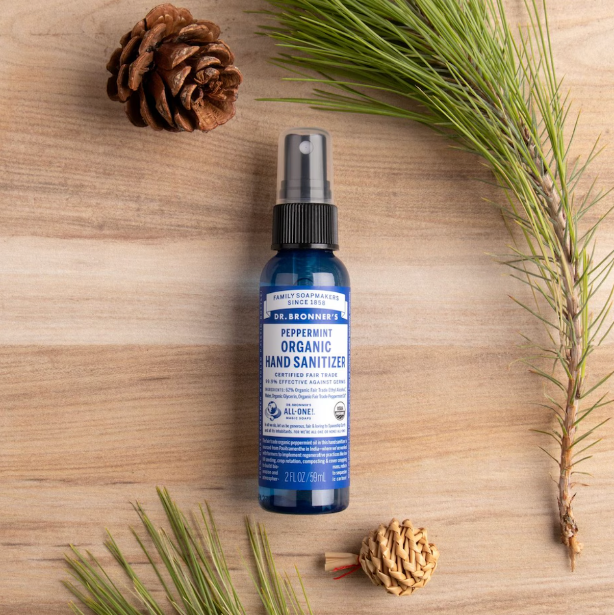 Hand-Hygienespray Pfefferminze Bio 60ml