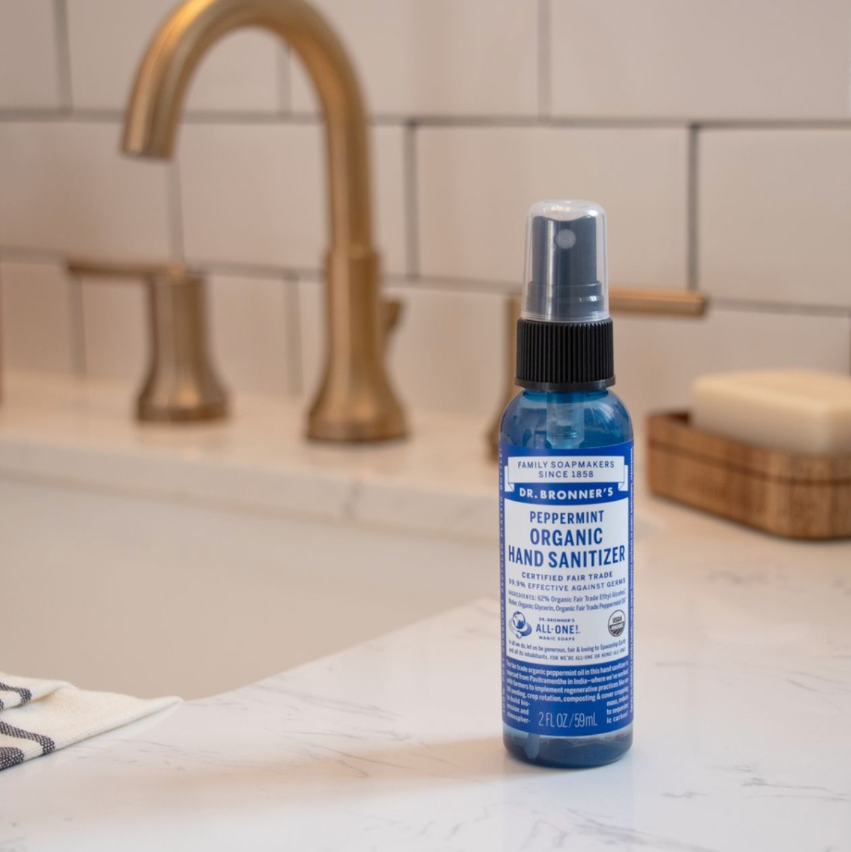 Hand-Hygienespray Pfefferminze Bio 60ml