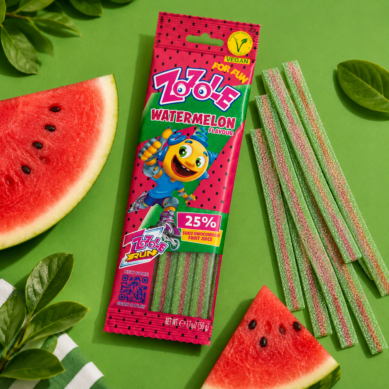 Fruchtgummis - Wassermelone 75g