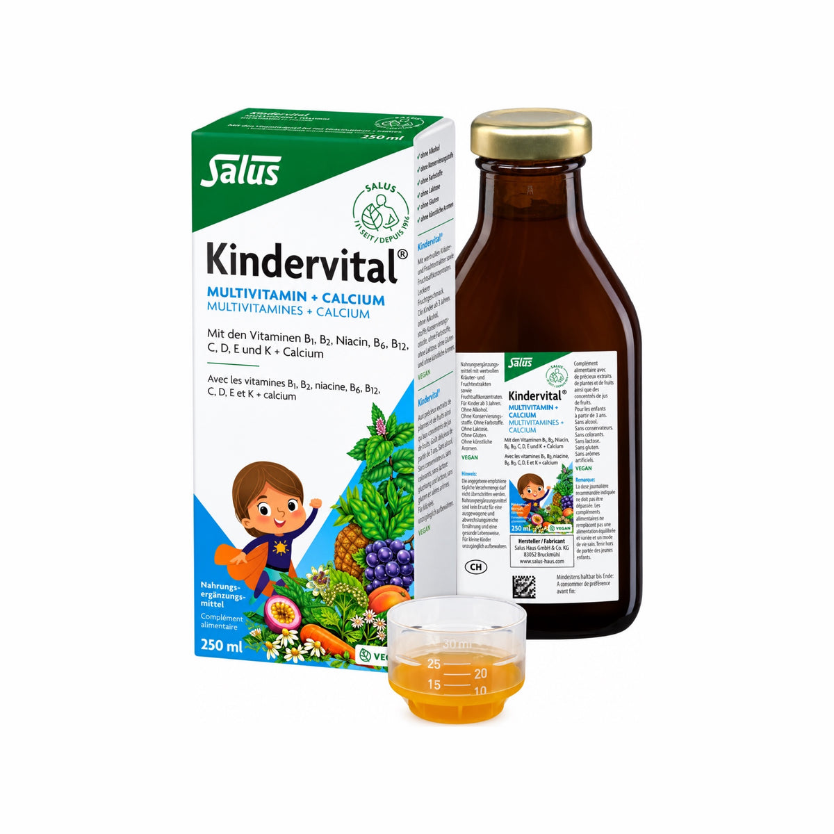 Kindervital mit Calcium + Vitamin D3 - 250ml