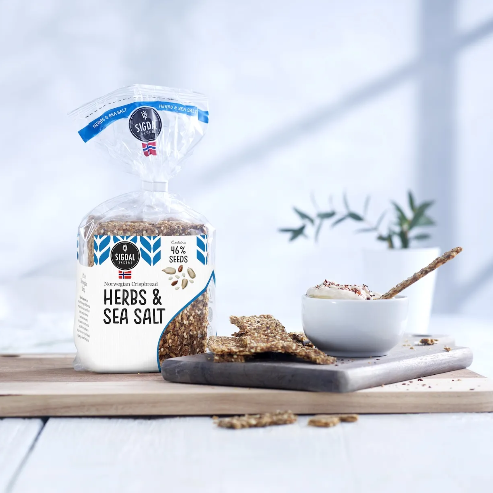 Knäckebrot Kräuter & Meersalz 190g