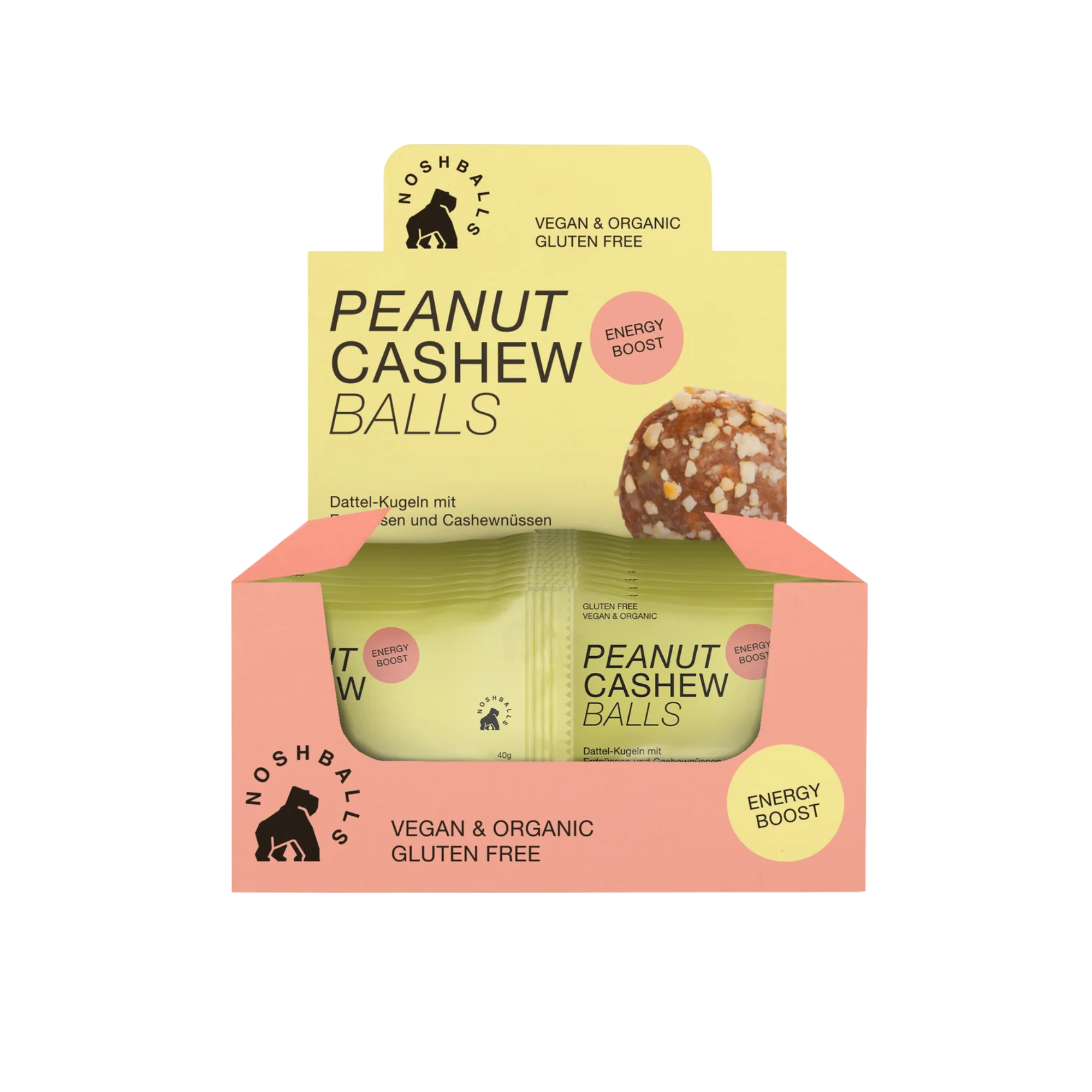 Energy Balls - Erdnuss & Cashew Bio 20 x 40g