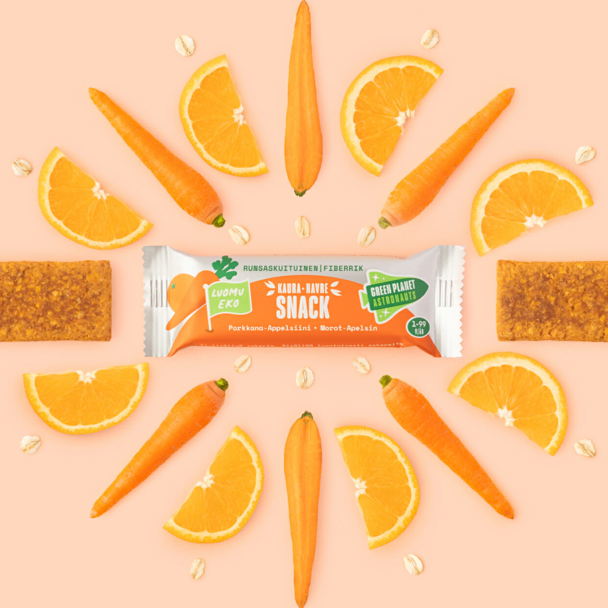 Haferriegel Karotte-Orange Bio 25g