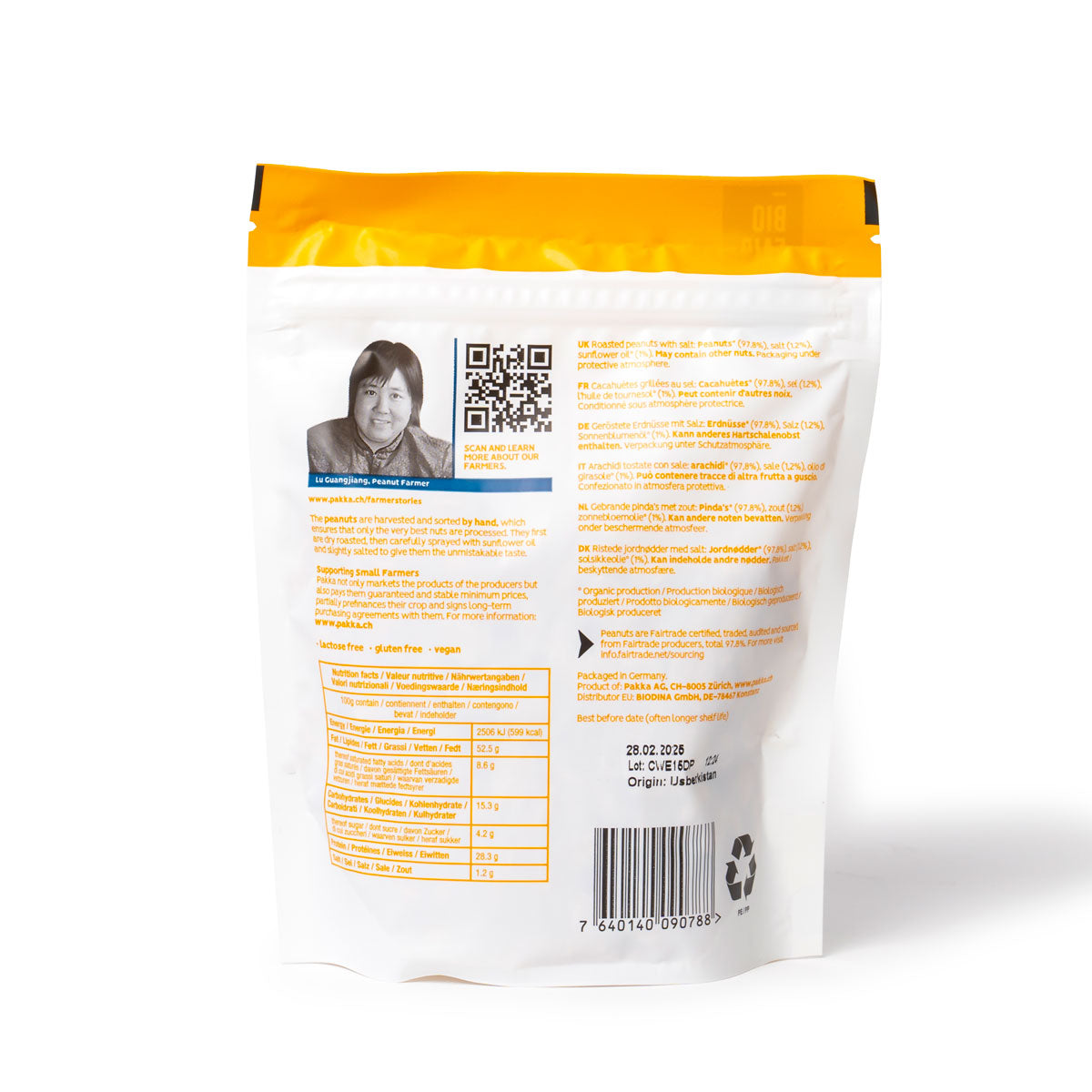 Erdnüsse Salz Geröstet Fairtrade & Bio 150g