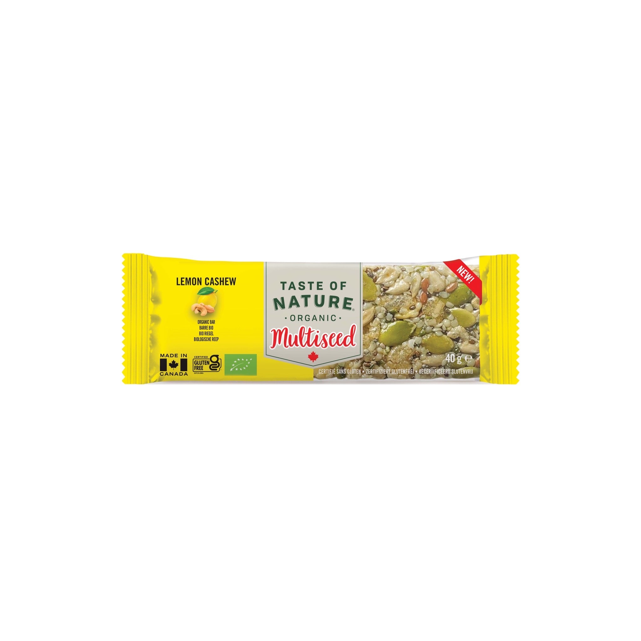 Riegel Multiseed Lemon Cashew Bio 40g