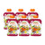 Poire, pomme, banane, orange et vanille 6 x 100 g