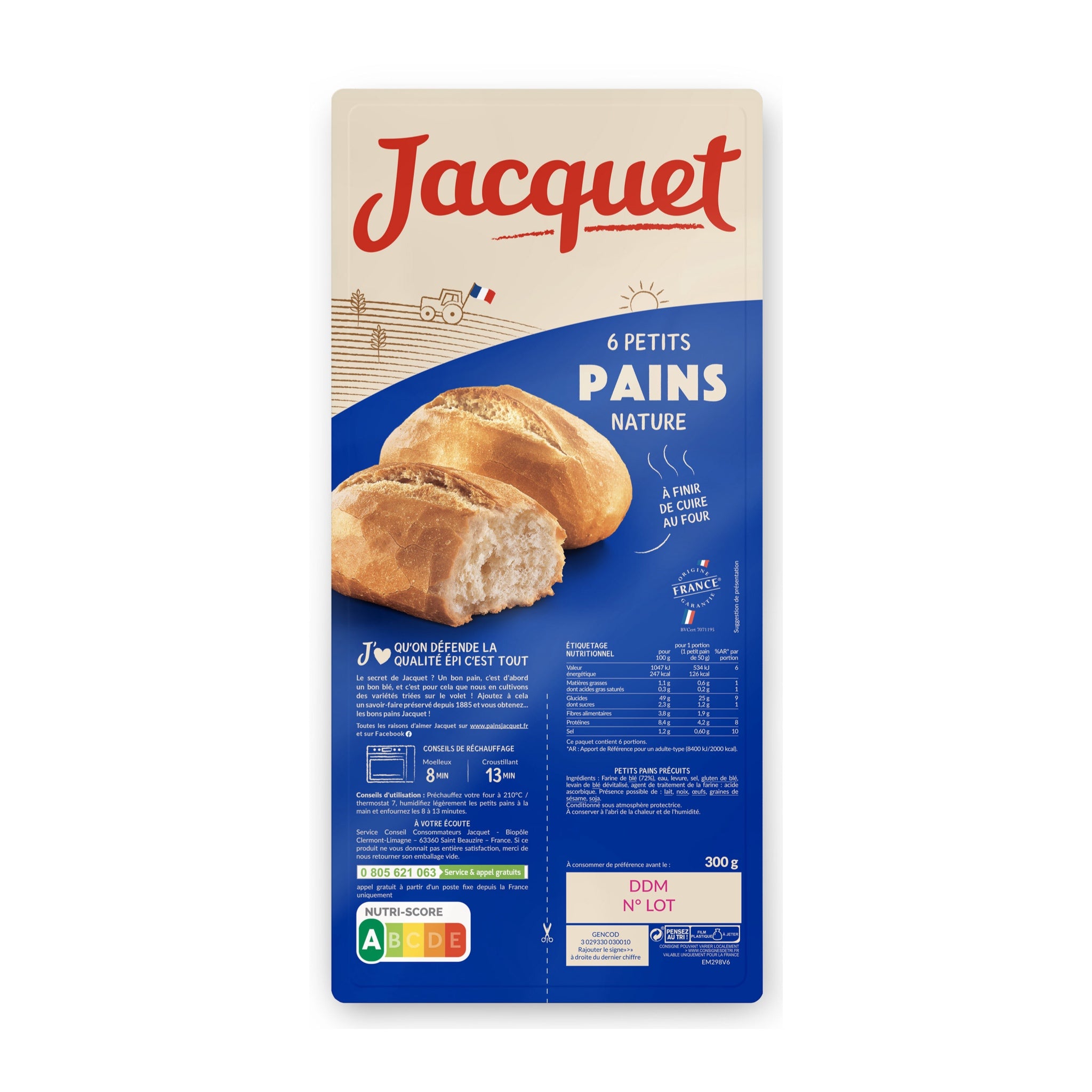 Petits Pains Nature 6er Pack - 300g