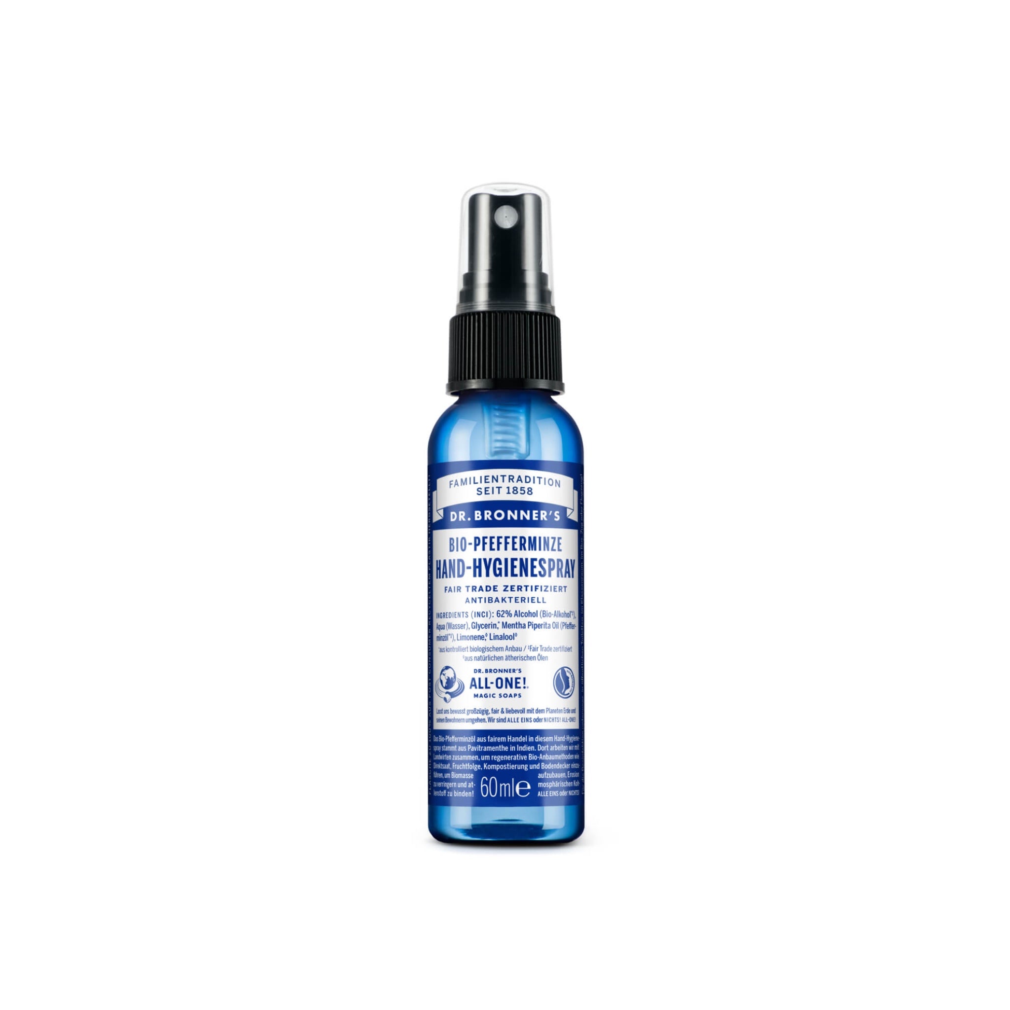 Hand-Hygienespray Pfefferminze Bio 60ml