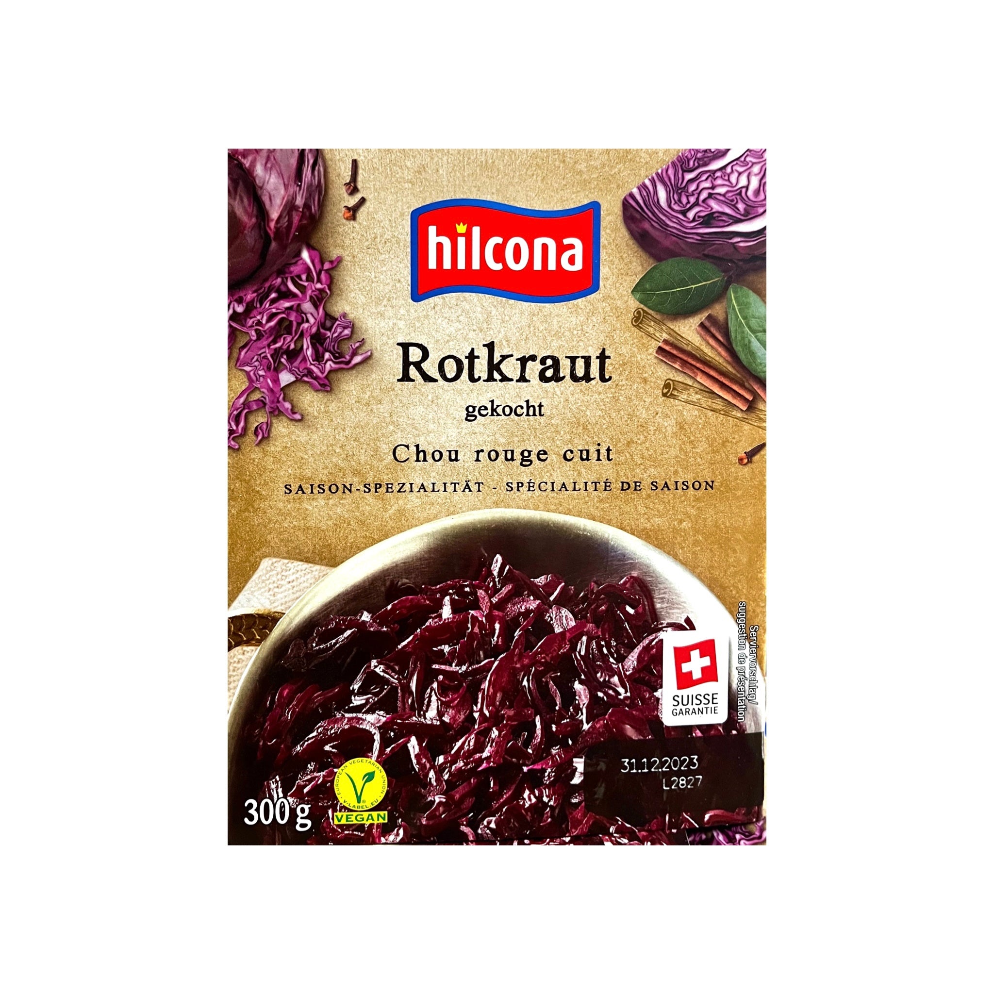 Chou rouge cuit 300g