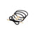 Hair ties with metal details Black 
