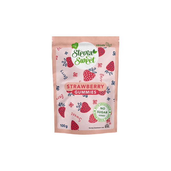 Gummy porte des fraises sans sucre 100g