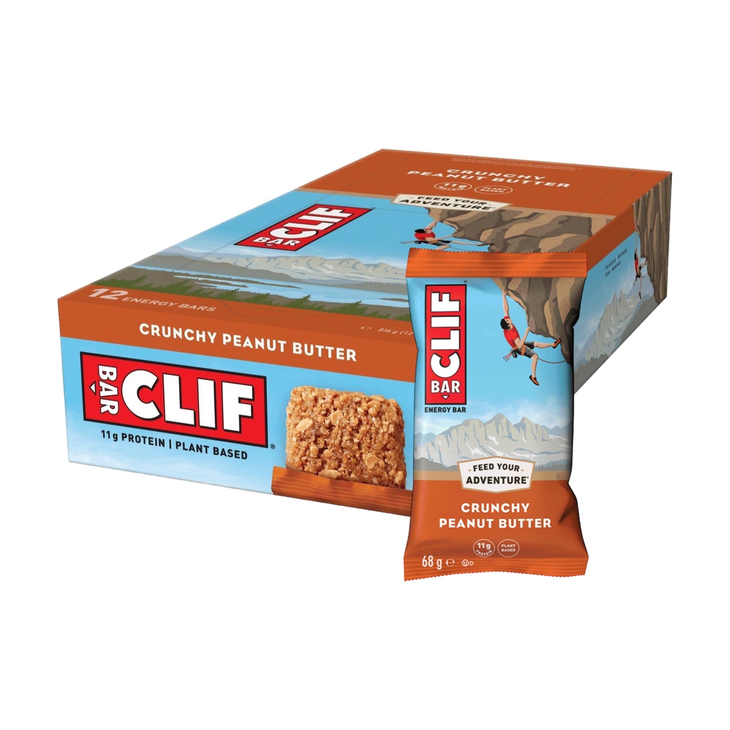 CLIF Bar Crunchy Peanut Butter 12 x 68g