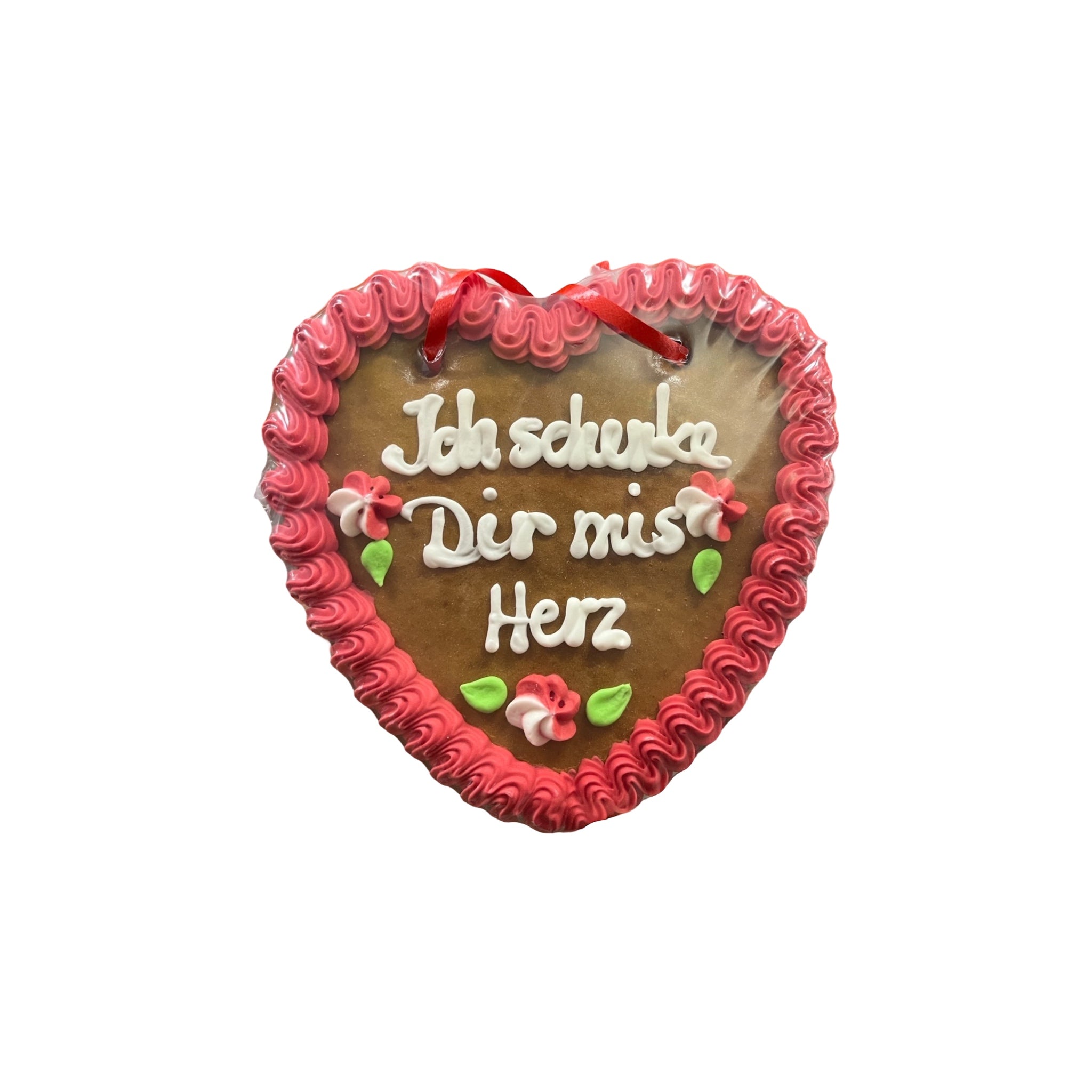 Decorative gingerbread heart with dialect sayings 16cm - 120g 