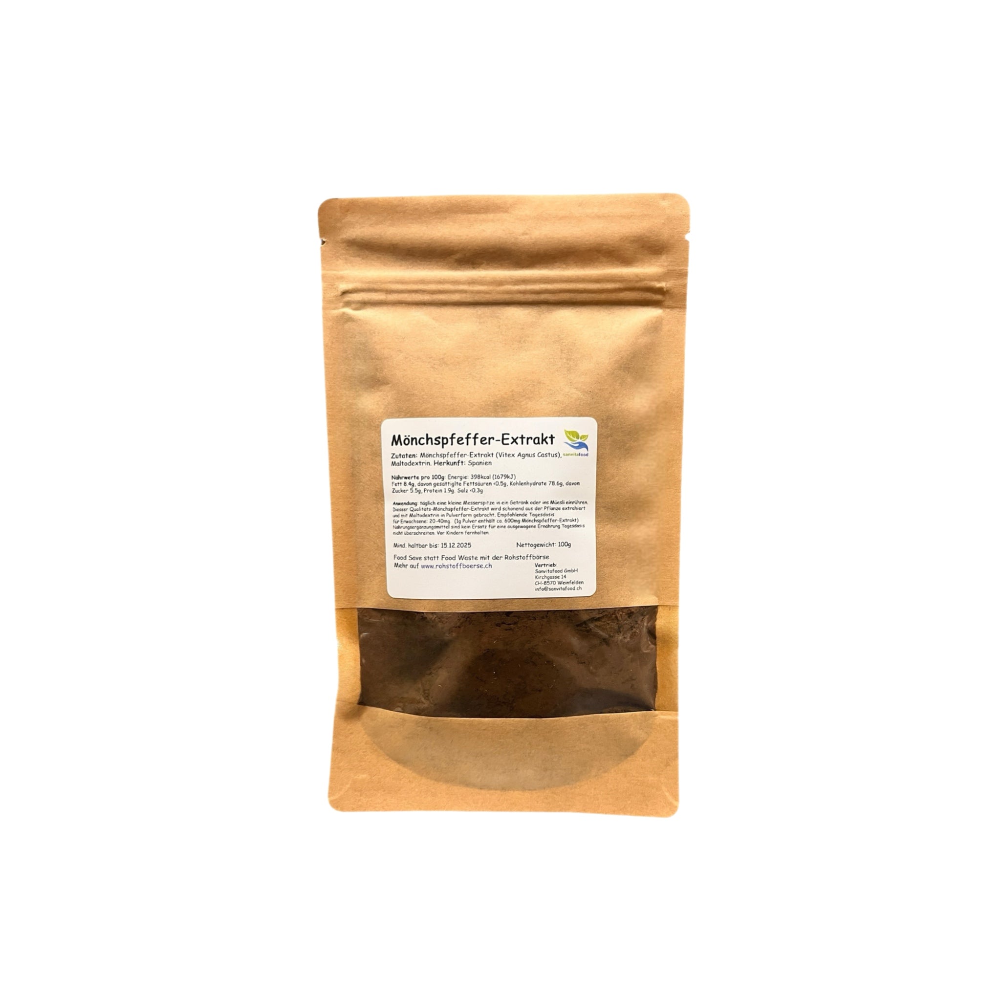 Extrait de poivre du moine 100g