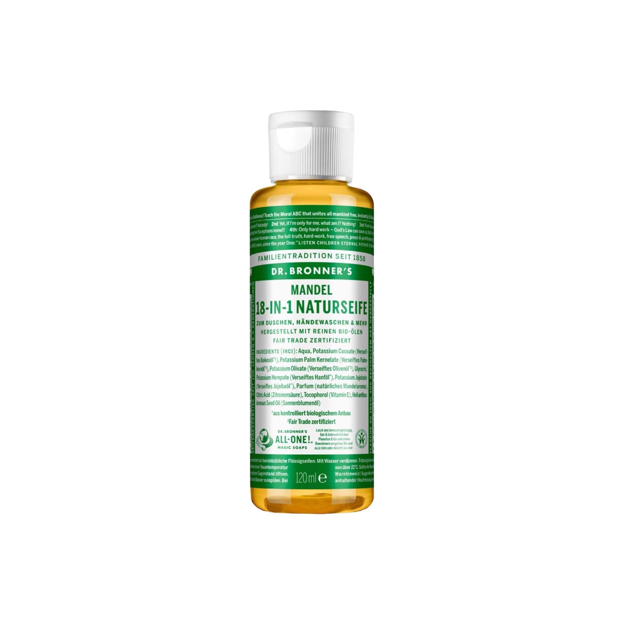 Savon naturel 18 en 1 - Amande bio 120 ml