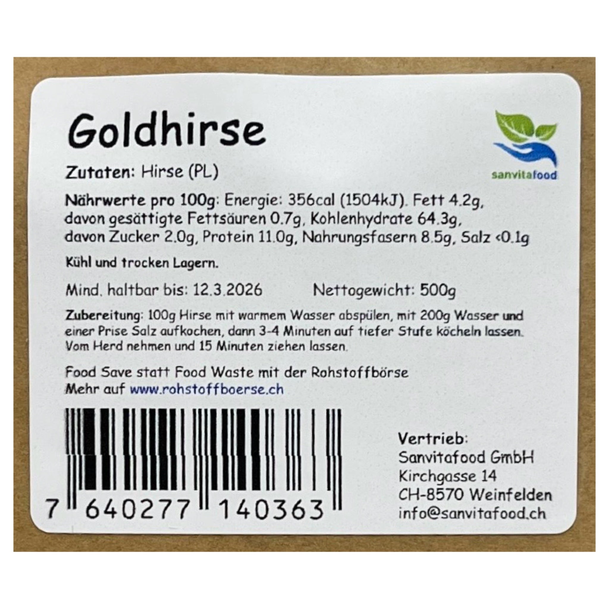 Goldhirse 500g