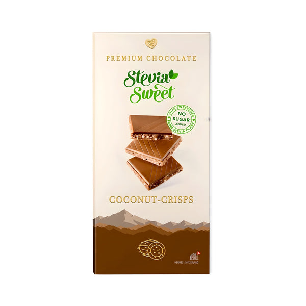 Schokolade Kokosnuss-Crisps ohne Zuckerzusatz 85g