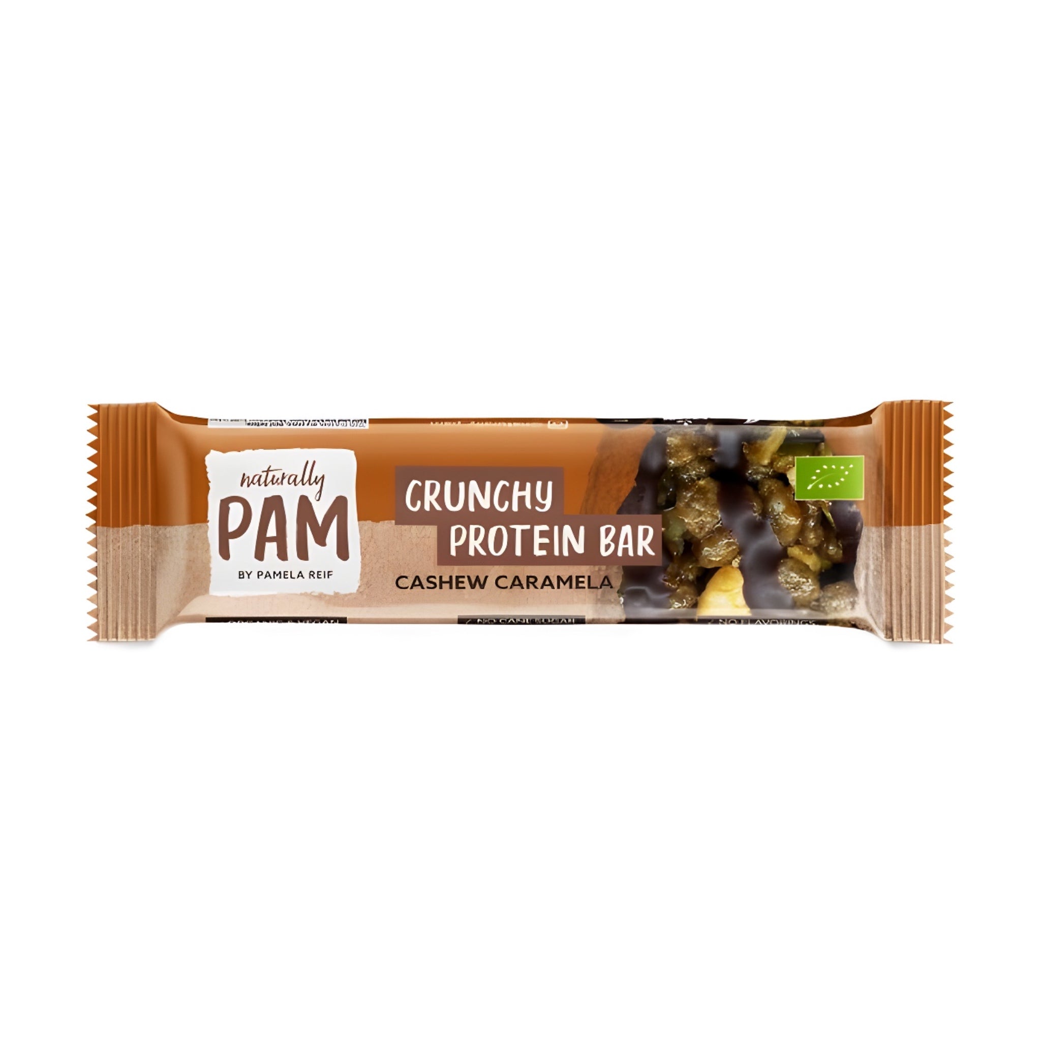 Crunchy Protein Riegel - Cashew Caramela Bio 30g